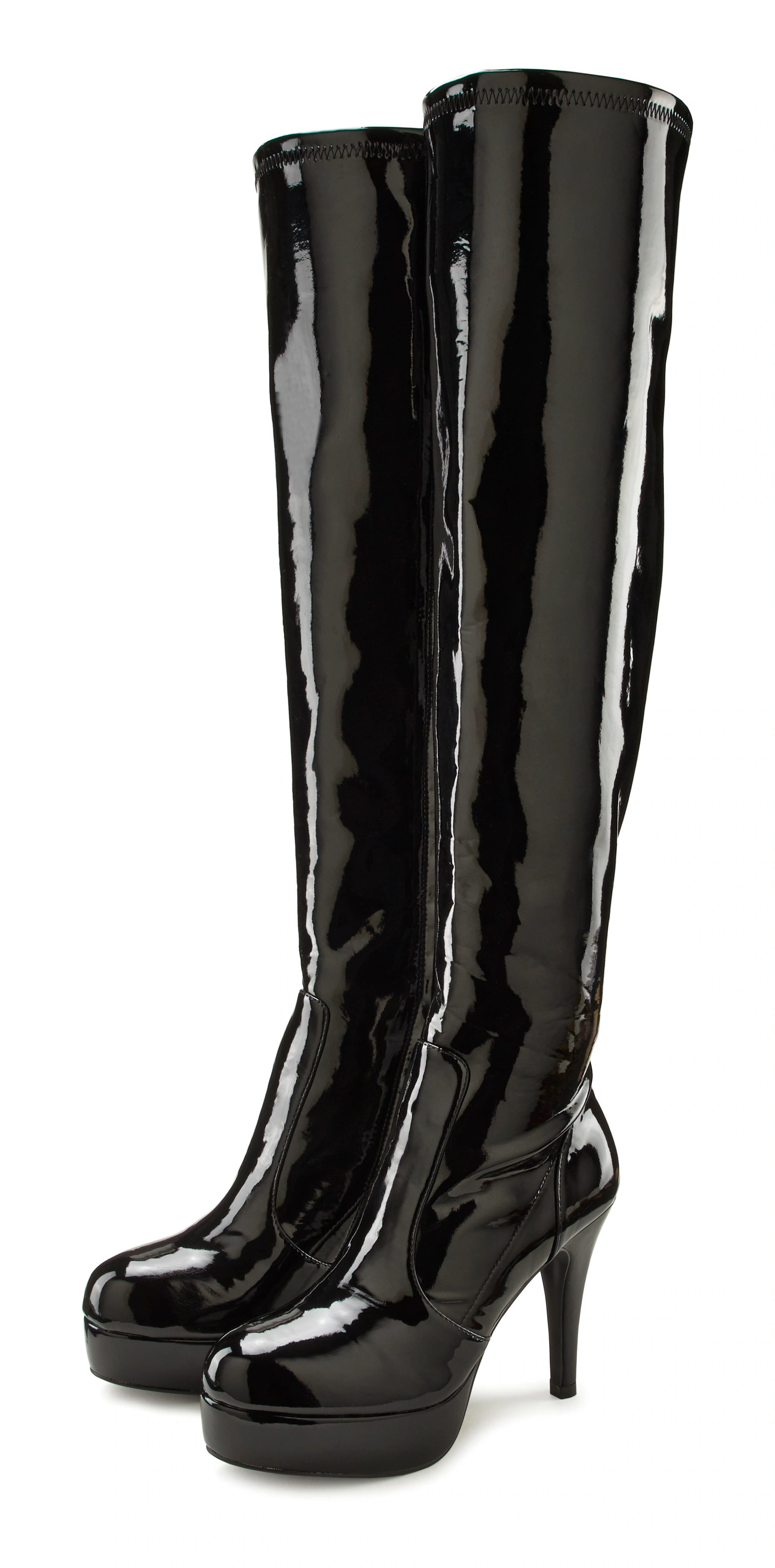 LASCANA Belle Affaire Overkneestiefel "High-Heel-Stiefelette mit Plateau,", günstig online kaufen