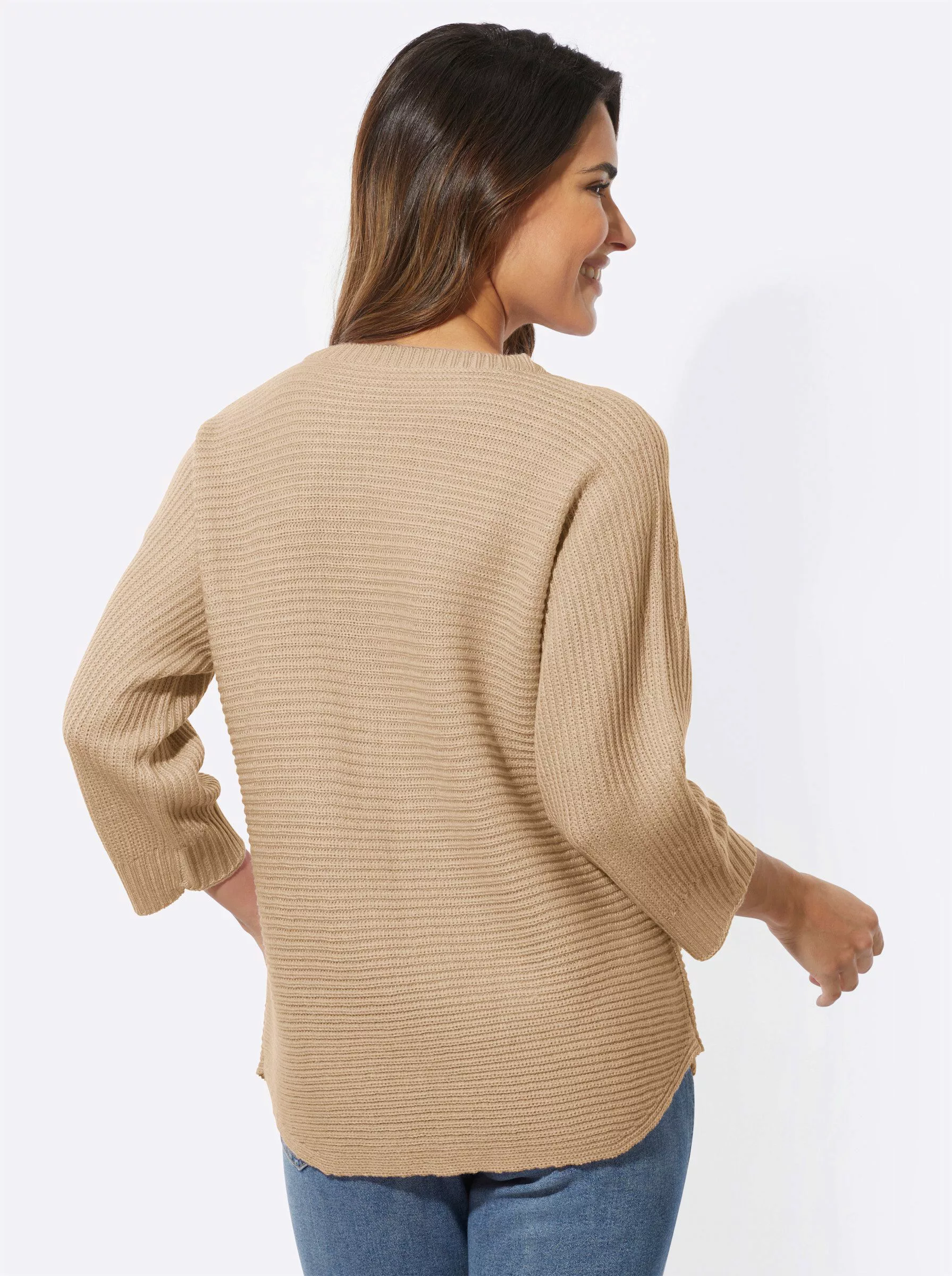 Sieh an! Strickpullover Rundhalspullover günstig online kaufen