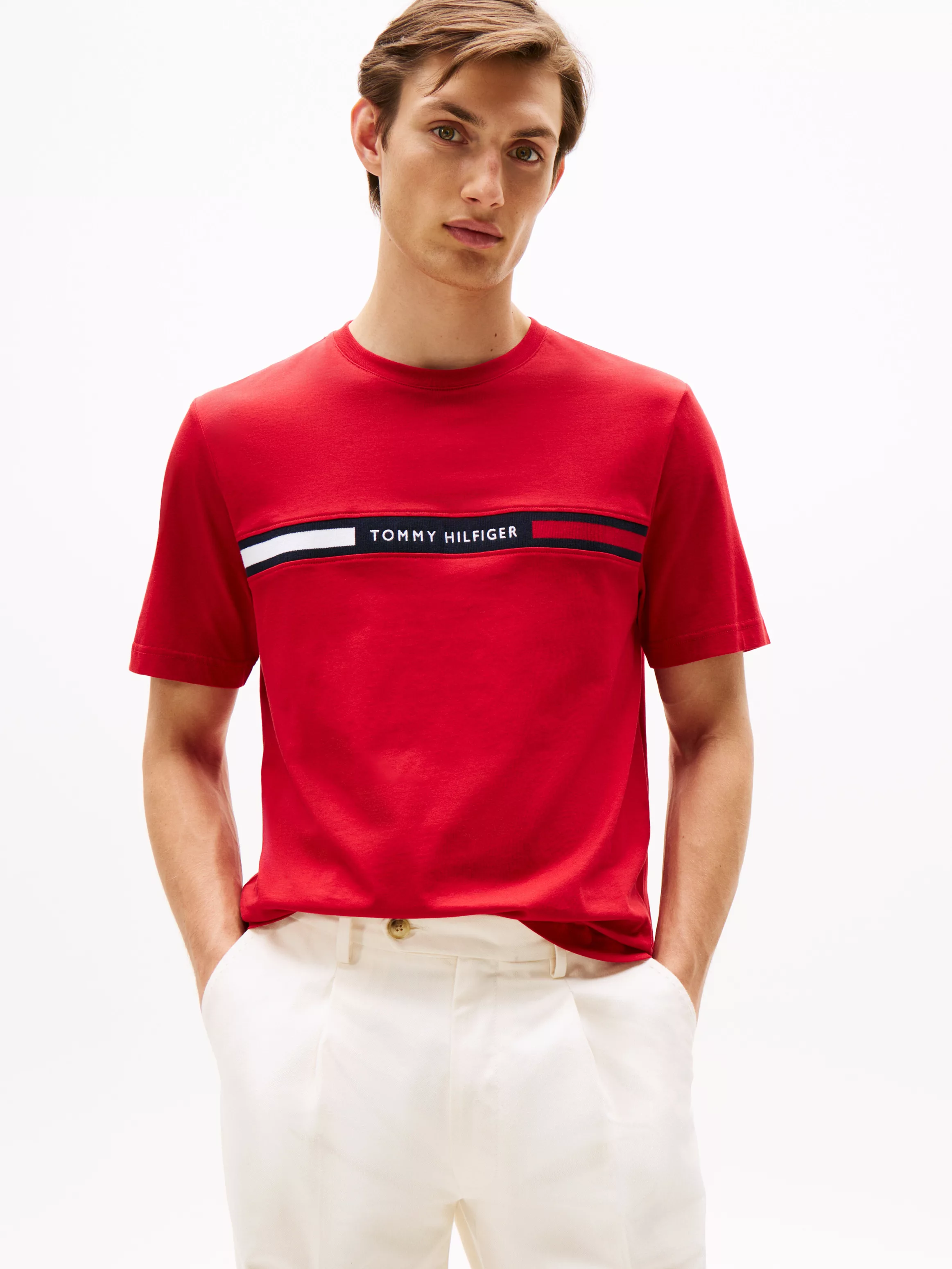 Tommy Hilfiger T-Shirt "HILFIGER CHEST INSERT TEE" günstig online kaufen
