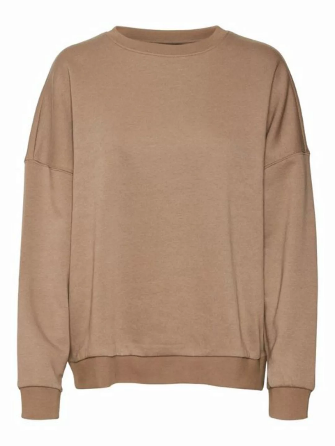 Vero Moda Longpullover Pullover loose fit Rundhals Langarm Basic 7934 in Br günstig online kaufen