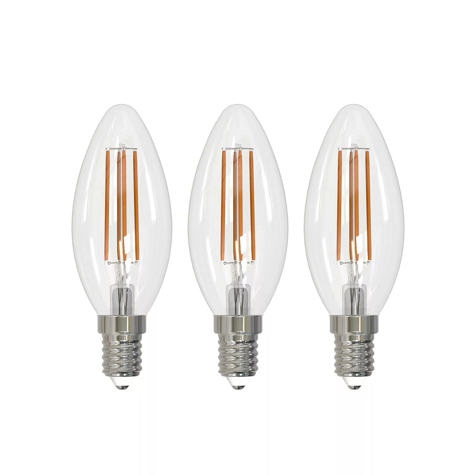 Arcchio LED-Leuchtmittel Filament E14 Kerze, 3er-Set, 2700 K günstig online kaufen