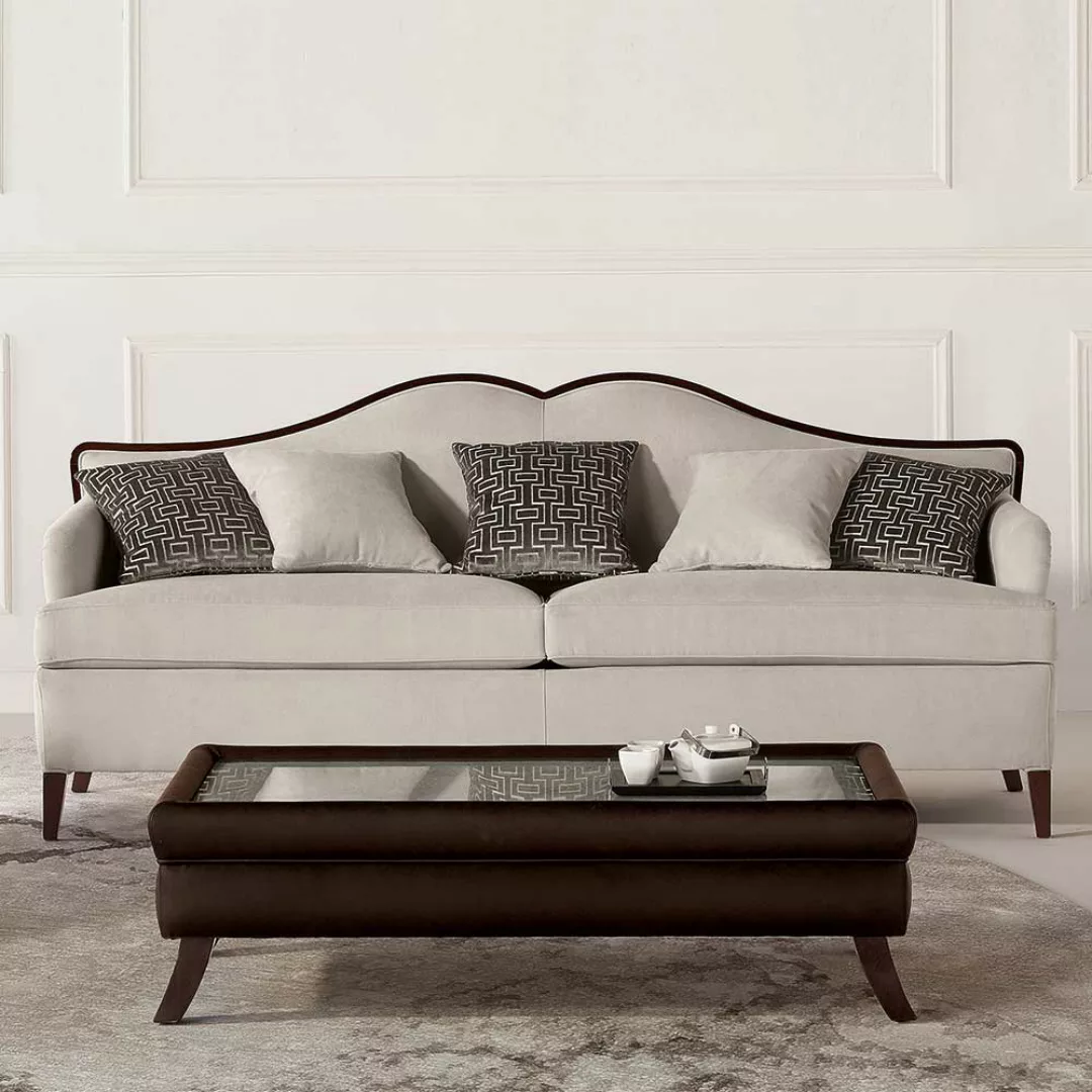Dreisitzer Sofa im klassischen Stil 213 cm breit - 93 cm tief günstig online kaufen