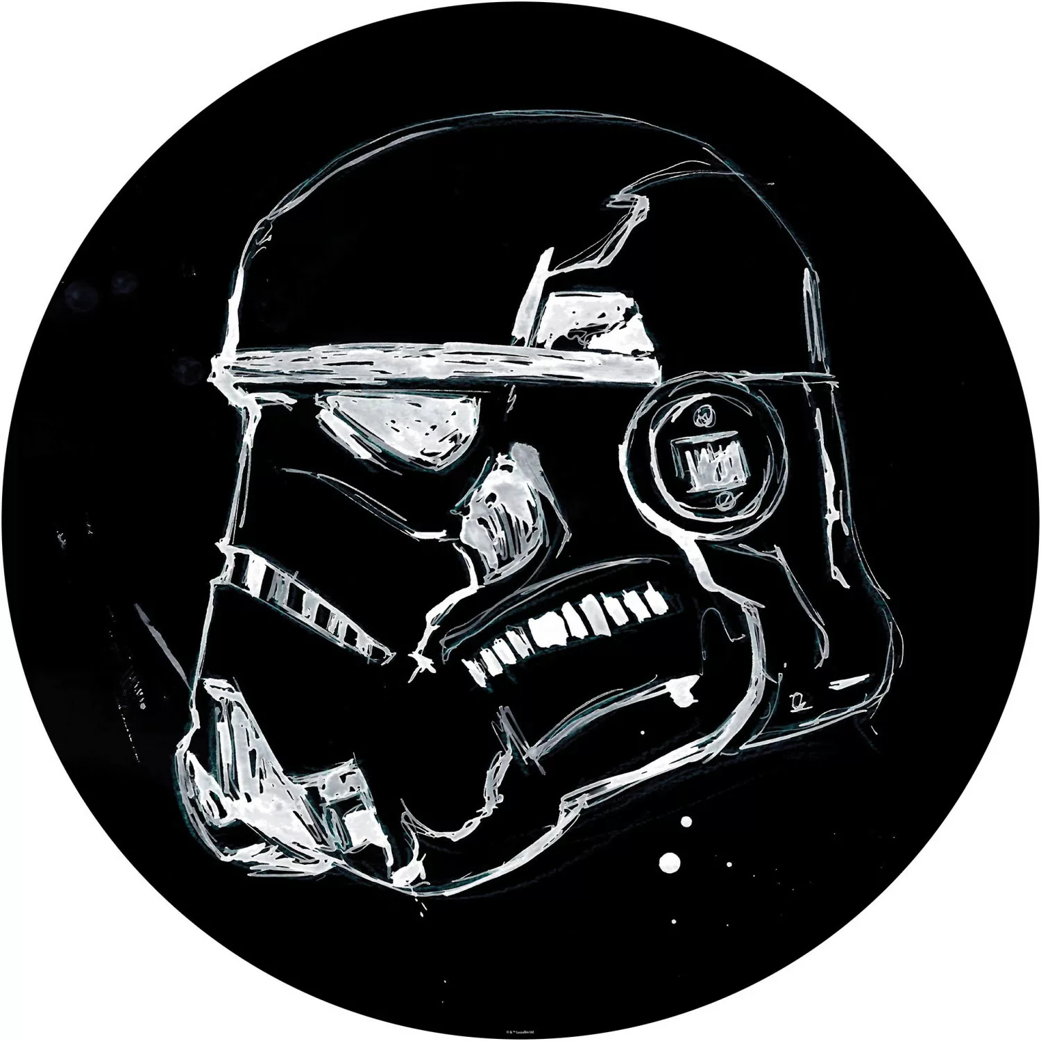 Komar Fototapete Star Wars Ink Stormtrooper D: ca. 125 cm günstig online kaufen