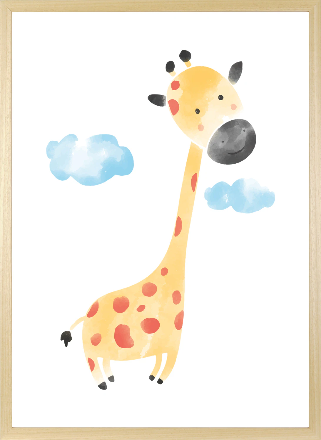 queence Bild mit Rahmen »Niedliche Giraffe«, Fantasy-Giraffe-Giraffen-Giraf günstig online kaufen