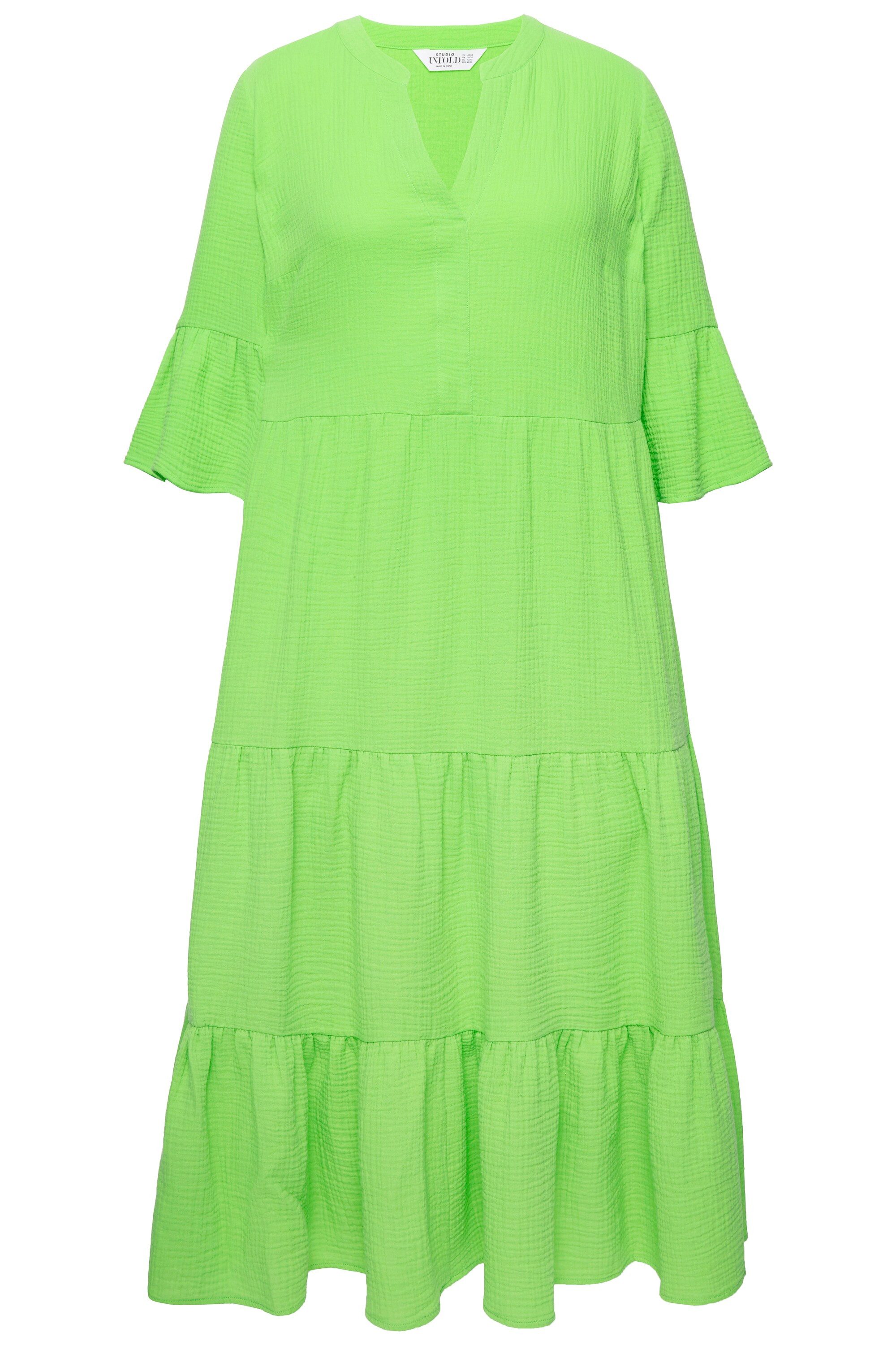 Studio Untold Maxikleid Maxikleid A-Line Musselin günstig online kaufen