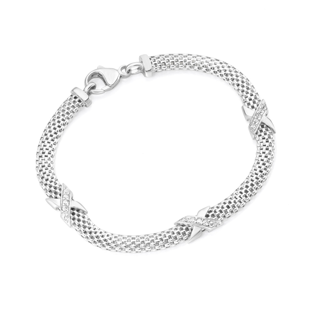 Smart Jewel Armband "edel mit Zirkonia Steinen, Silber 925" günstig online kaufen