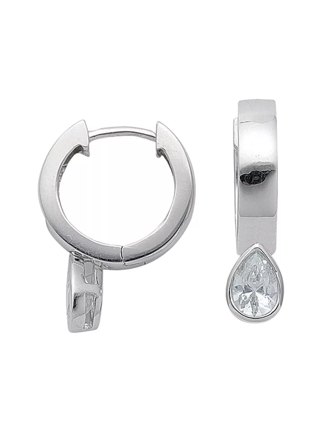 Adelia´s Paar Ohrhänger "925 Silber Ohrringe Creolen Tropfen Ø 14,4 mm", mi günstig online kaufen