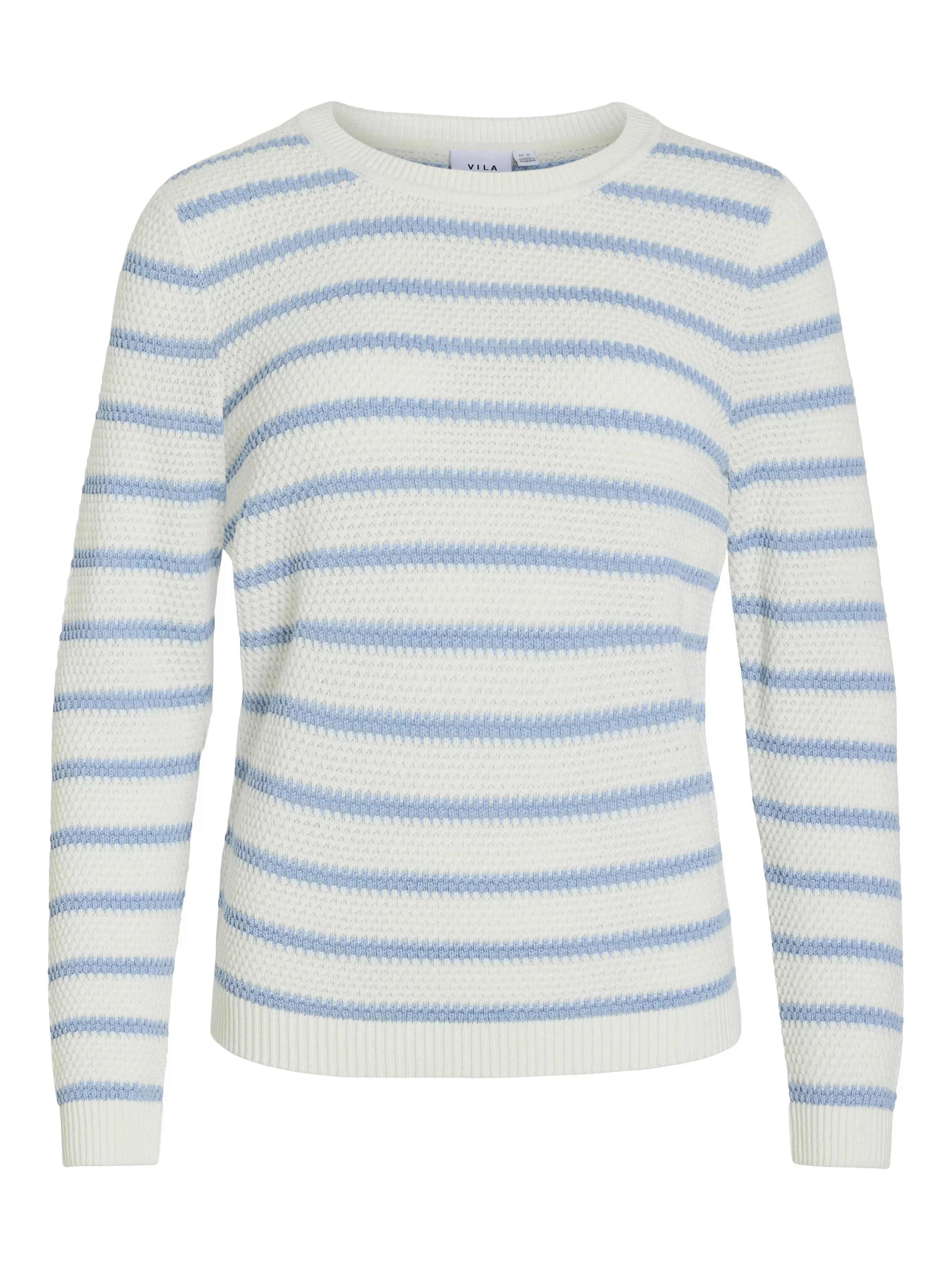 Vila Rundhalspullover "VIDALO O-NECK L/S STRIPE KNIT TOP- NOOS" günstig online kaufen