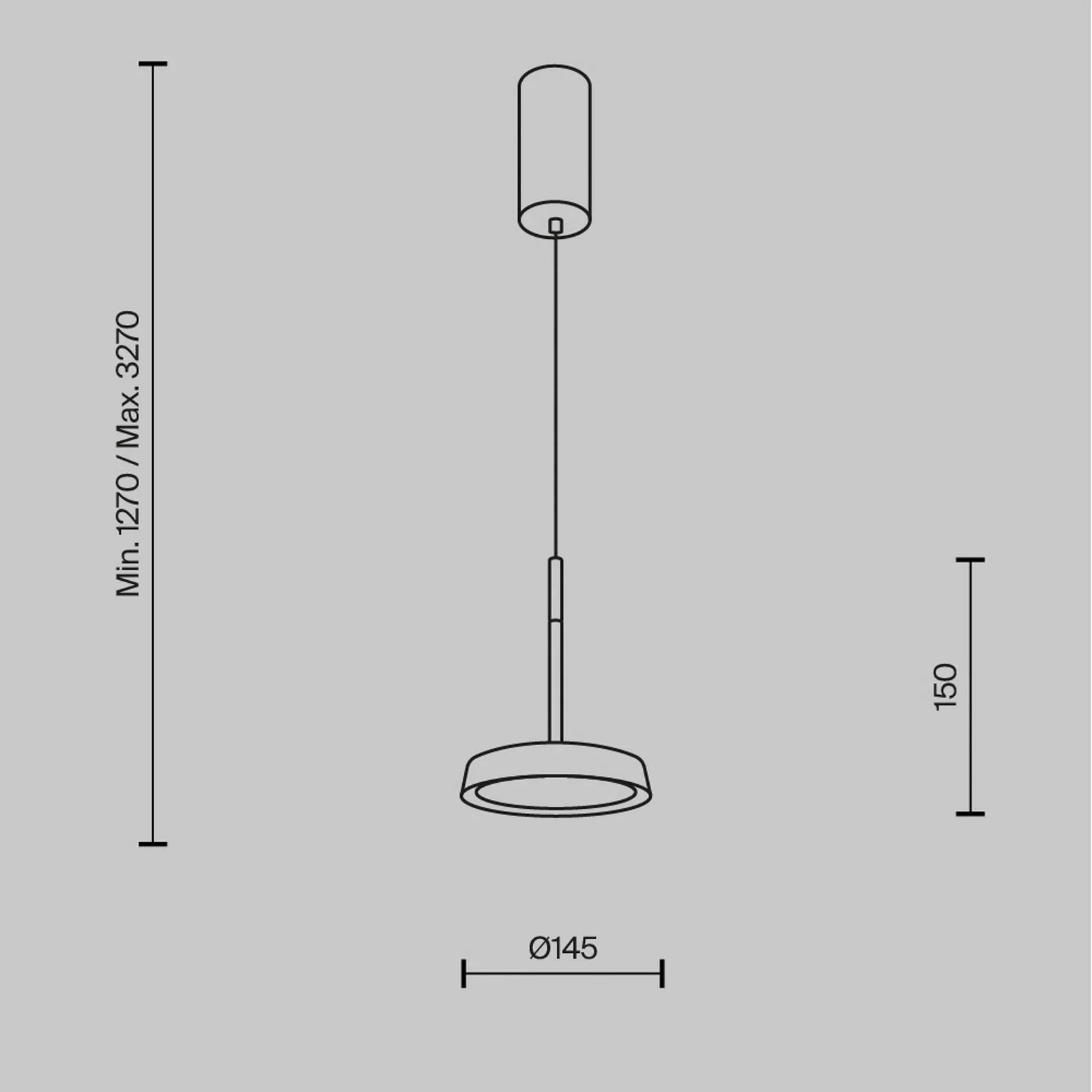 LED Pendelleuchte El in Weiß und Gold 12W 800lm günstig online kaufen