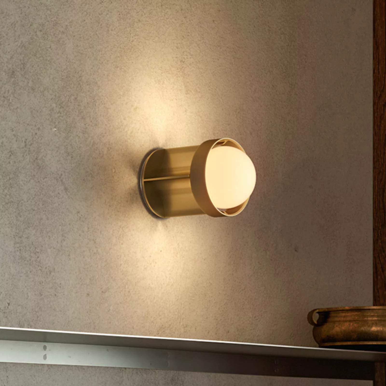 Tala Wandleuchte Loop small, Alu, LED-Globe III, gold günstig online kaufen