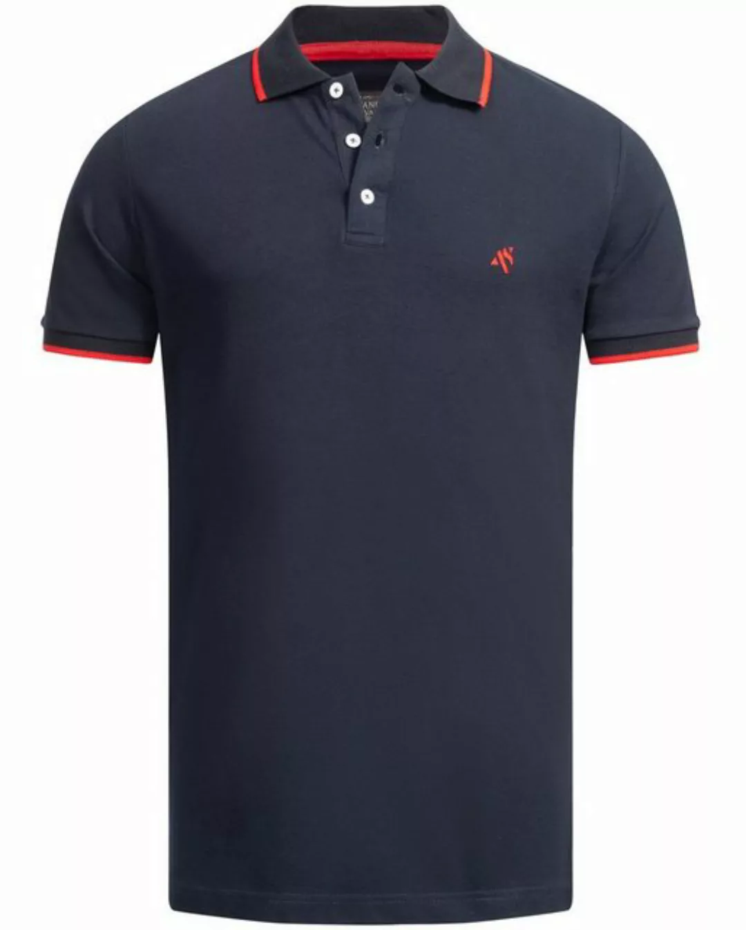 Alessandro Salvarini Poloshirt Herren Polo Shirt ASAdrianii mit gesticktem günstig online kaufen