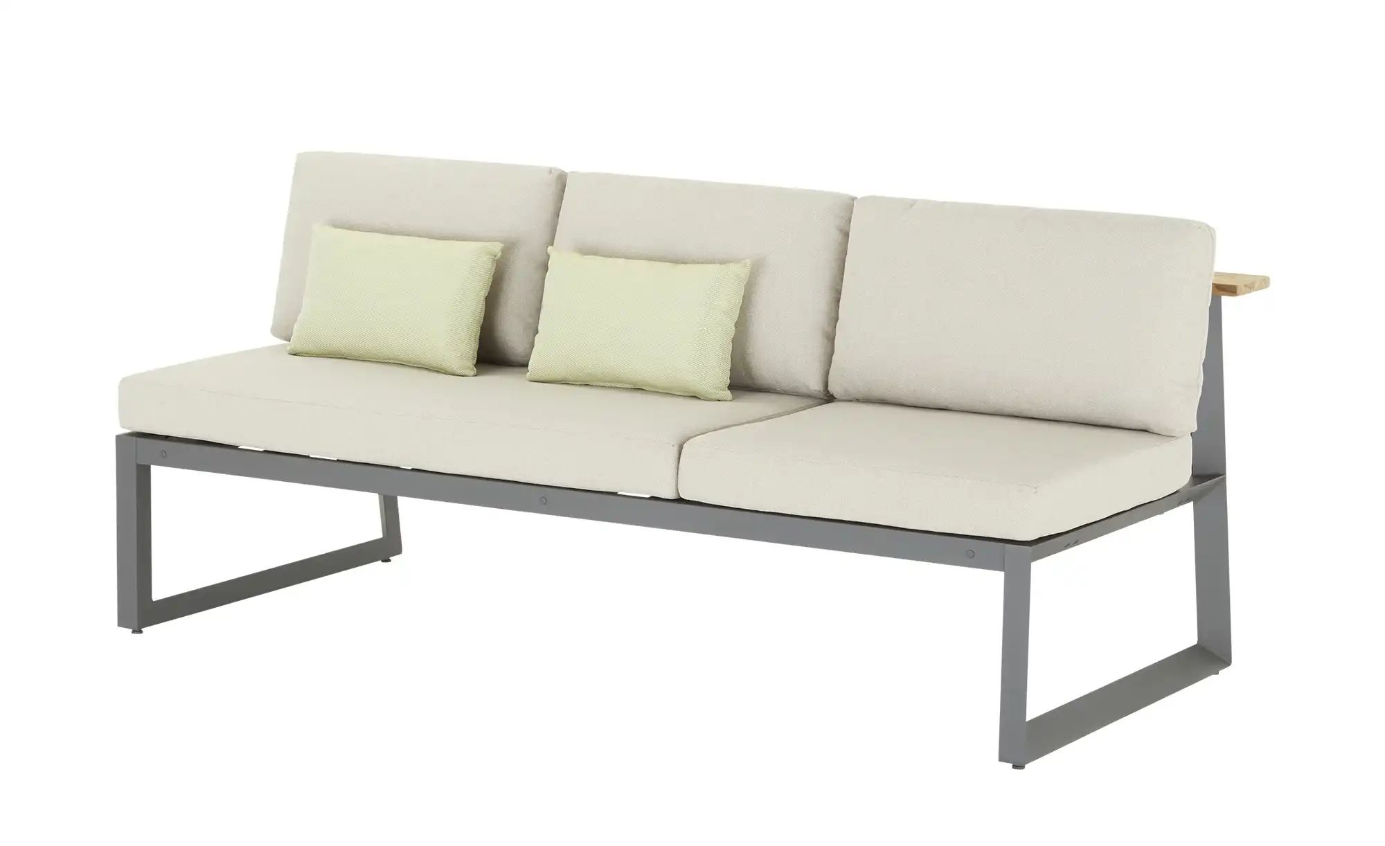 Gartensofa 3-sitzig  Long Beach ¦ grau ¦ Maße (cm): B: 200,5 H: 75 T: 89.0 günstig online kaufen