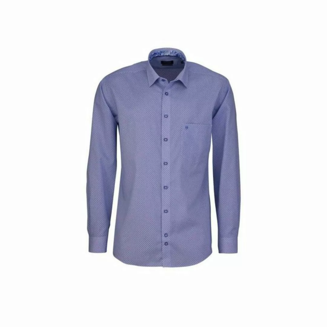 Hatico Langarmhemd blau regular fit (1-tlg) günstig online kaufen