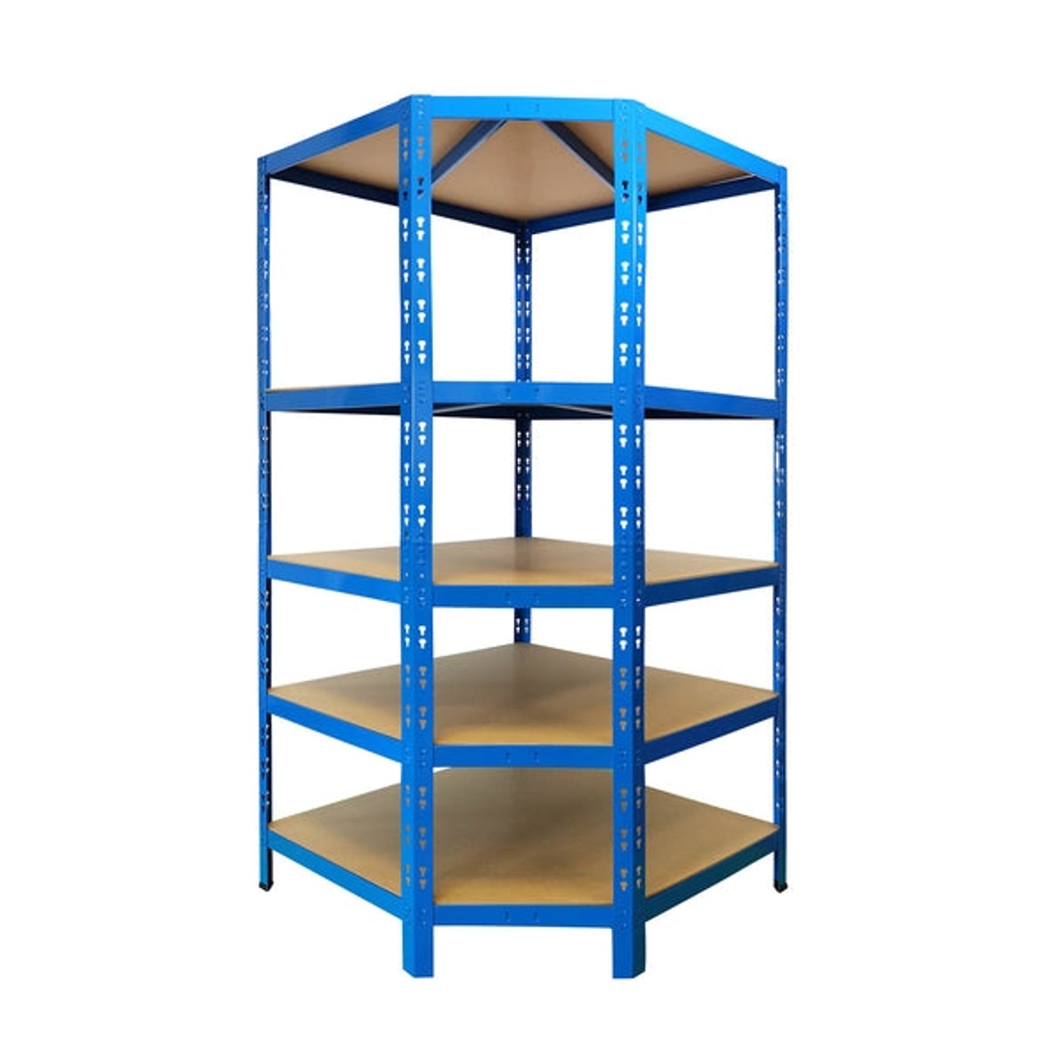 KARAT Eckregal - Hohe Traglast - Individuell Einsetzbar - Blau 180 x 90 x 4 günstig online kaufen