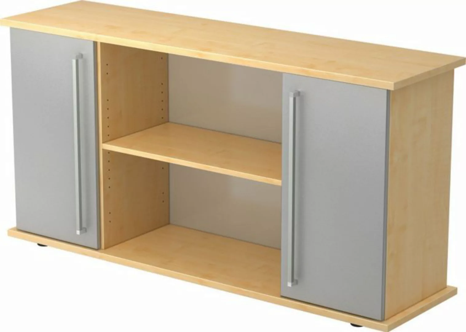 Aktenschrank Sideboard SB 2OH 2 Türen BxTxH 166,1x44,8x84cm Griff CE Ahorn/ günstig online kaufen