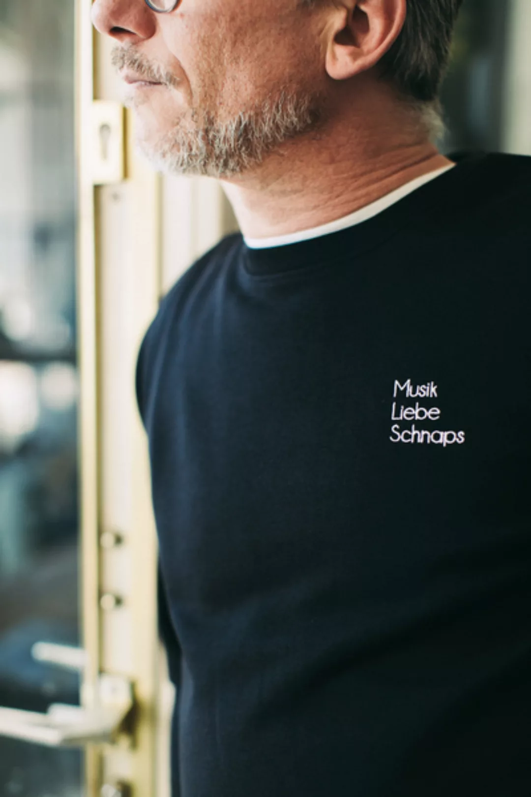 Sweatshirt "Musik Liebe Schnaps" In Schwarz günstig online kaufen