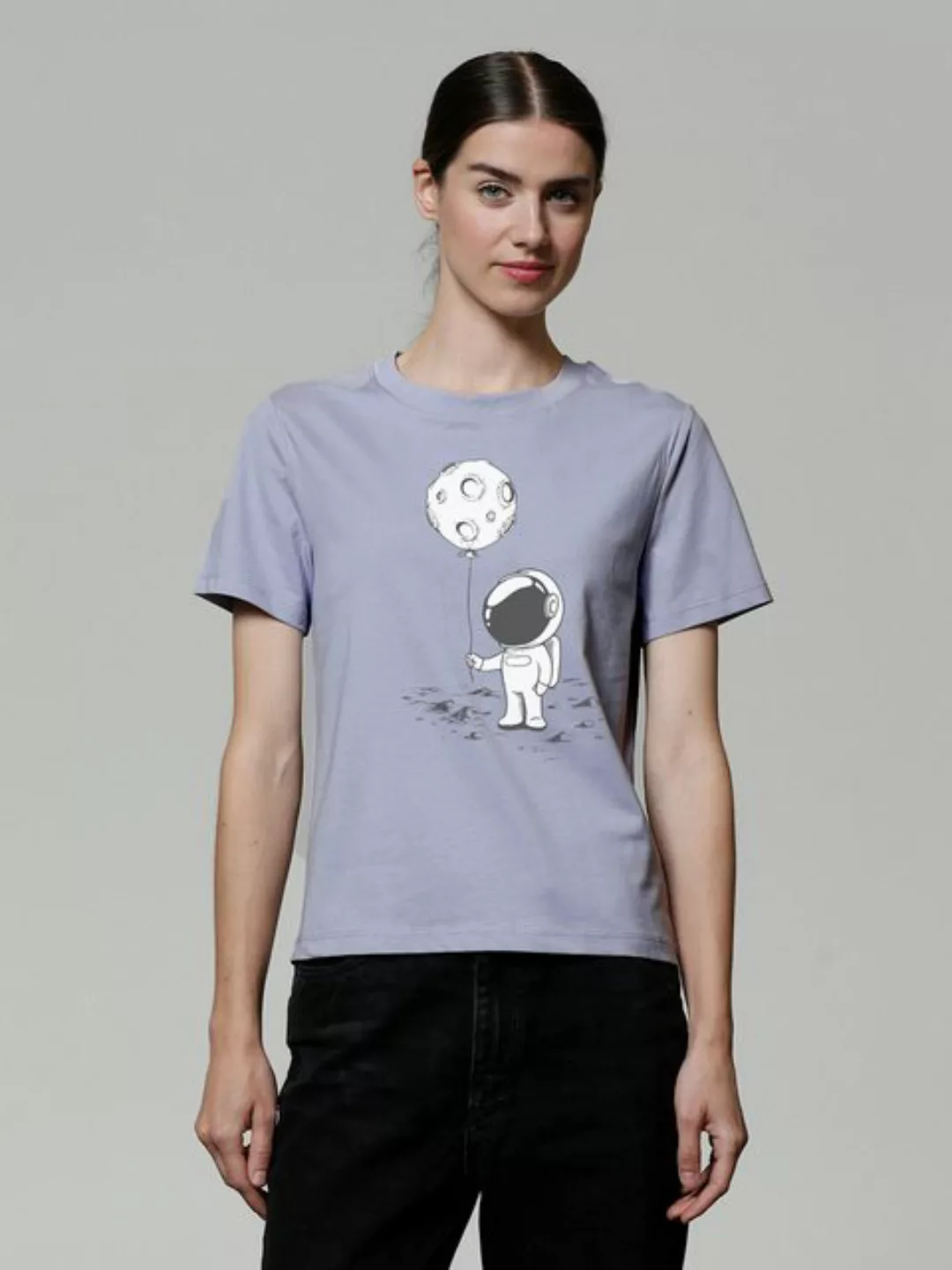 wat? Apparel T-Shirt Kleiner Astronaut mit Luftballon günstig online kaufen