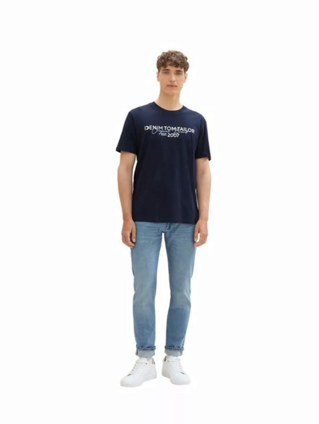 TOM TAILOR Denim T-Shirt mit Logo Print günstig online kaufen