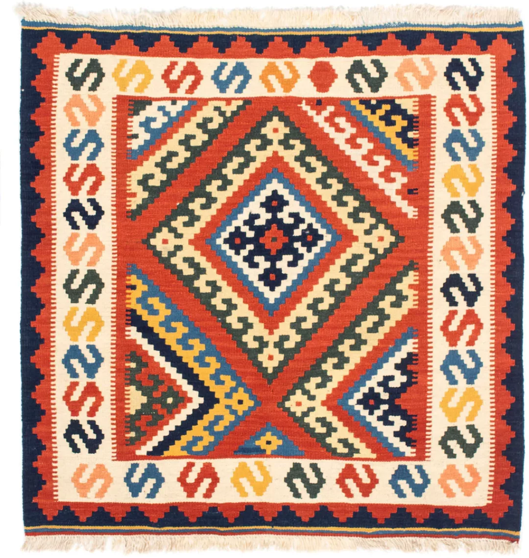 morgenland Wollteppich »Kelim - Oriental quadratisch - 103 x 102 cm - dunke günstig online kaufen