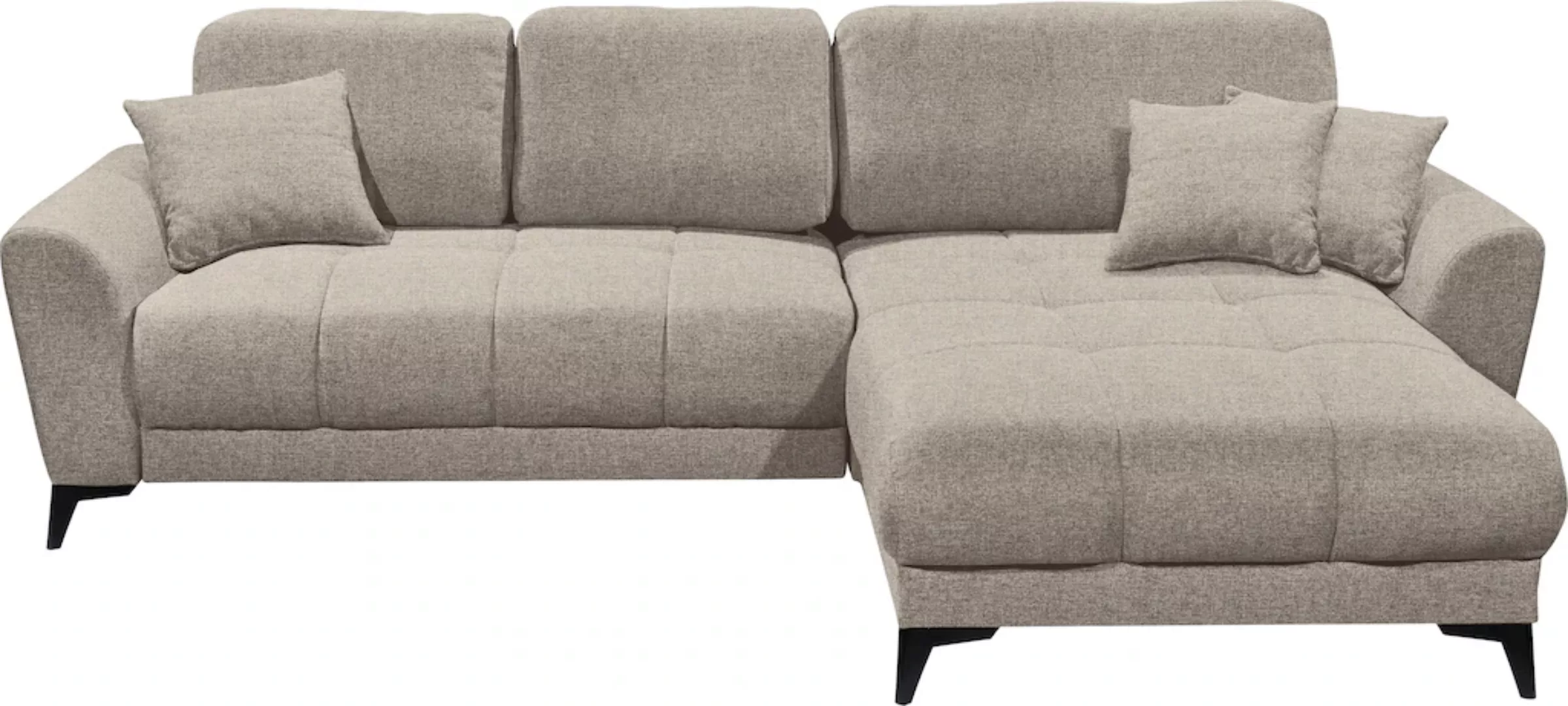 ED EXCITING DESIGN Ecksofa »Bern L-Form«, mit Bettfunktion, Bettkasten & 3 günstig online kaufen