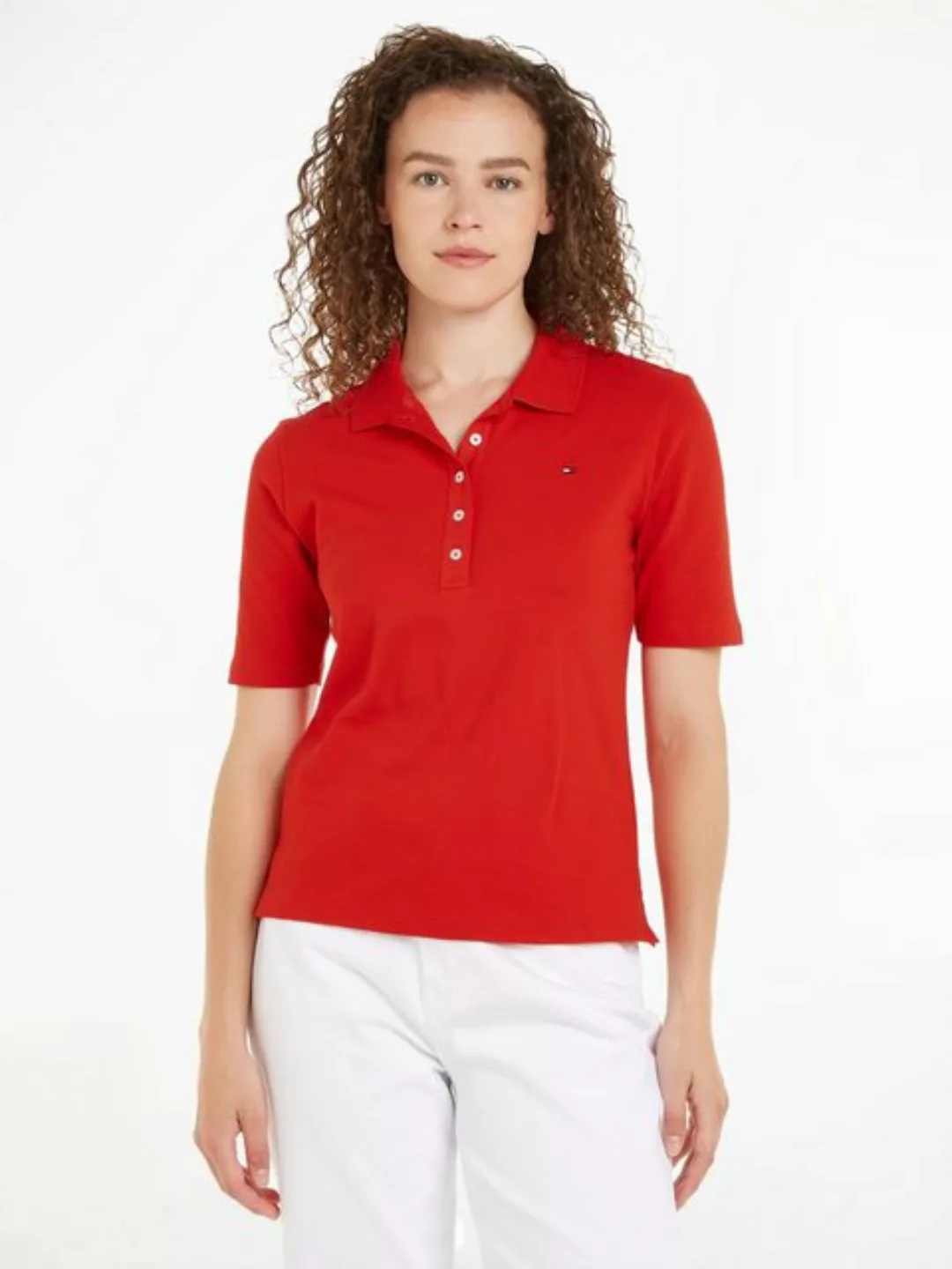 Tommy Hilfiger Poloshirt mit Logostickerei günstig online kaufen