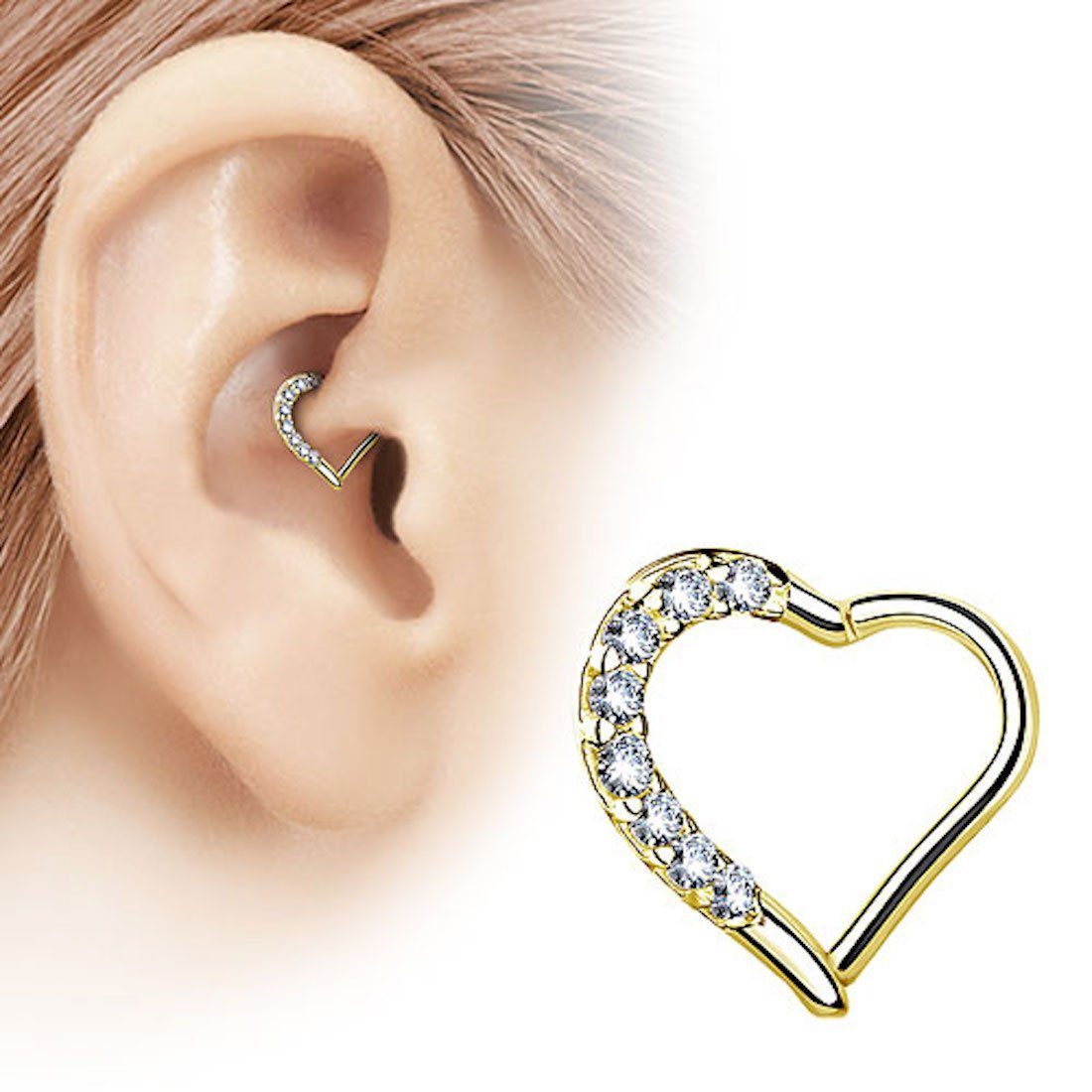 Taffstyle Nasenpiercing Piercing Knorpel Helix Ring günstig online kaufen