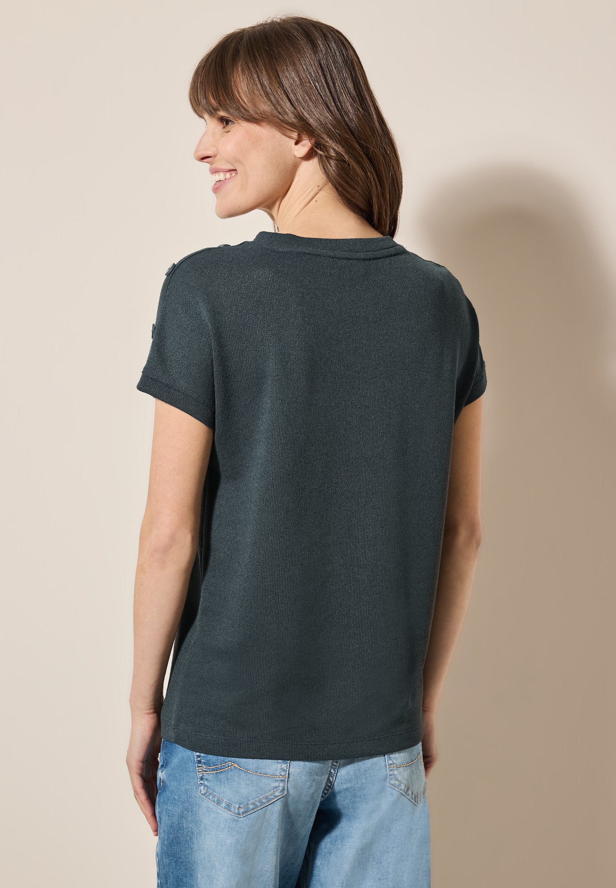 Cecil T-Shirt, aus softem Materialmix günstig online kaufen