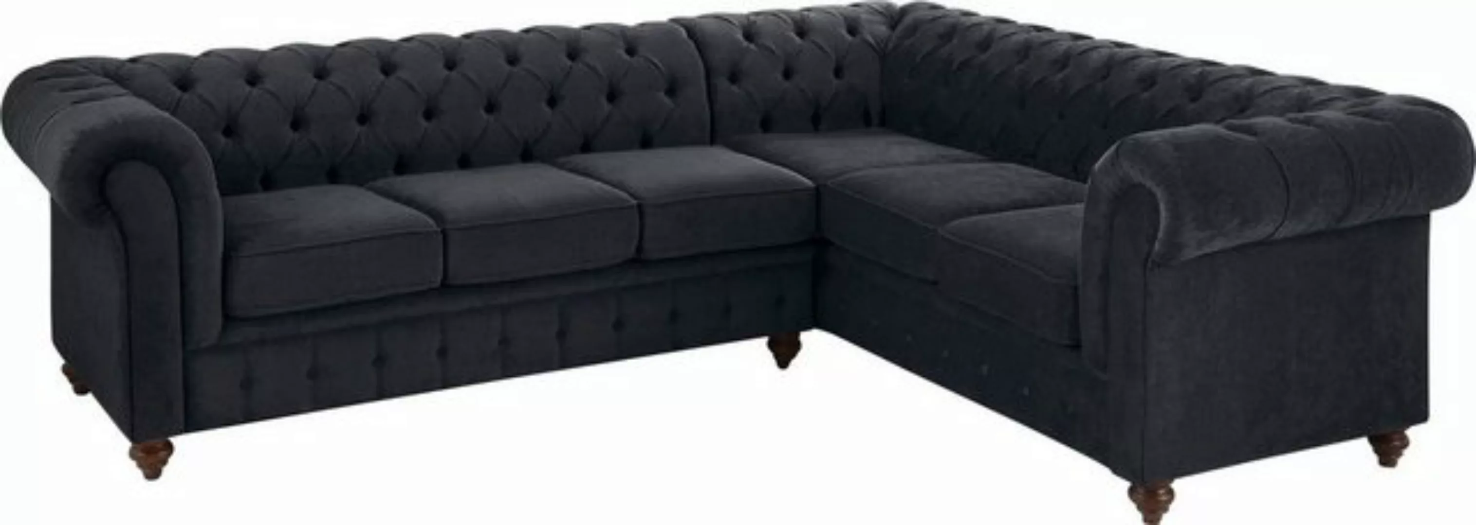 Home affaire Chesterfield-Sofa Chesterfield Ecksofa, auch in Leder L-Form, günstig online kaufen