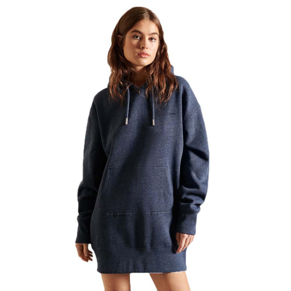 Superdry Vle Relaxed Os Hood Kurzes Kleid XS-S Vintage Navy Marl günstig online kaufen