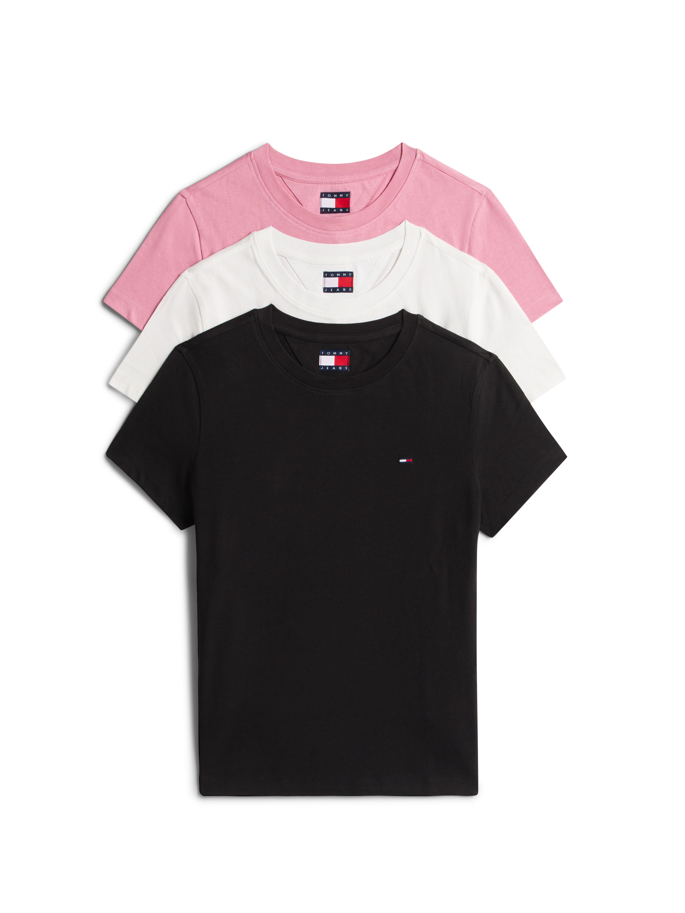 Tommy Jeans Kurzarmshirt "TJW 3PACK C-NECK TEE", (Packung, 3 tlg., 3er-Pack günstig online kaufen