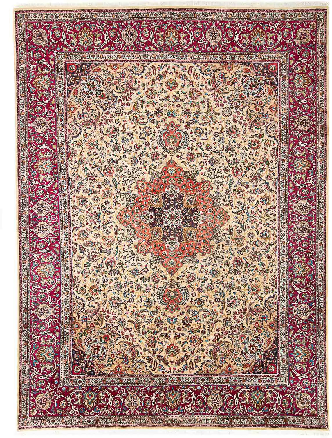 morgenland Wollteppich »Täbriz - 50 Raj Medaillon 391 x 300 cm«, rechteckig günstig online kaufen