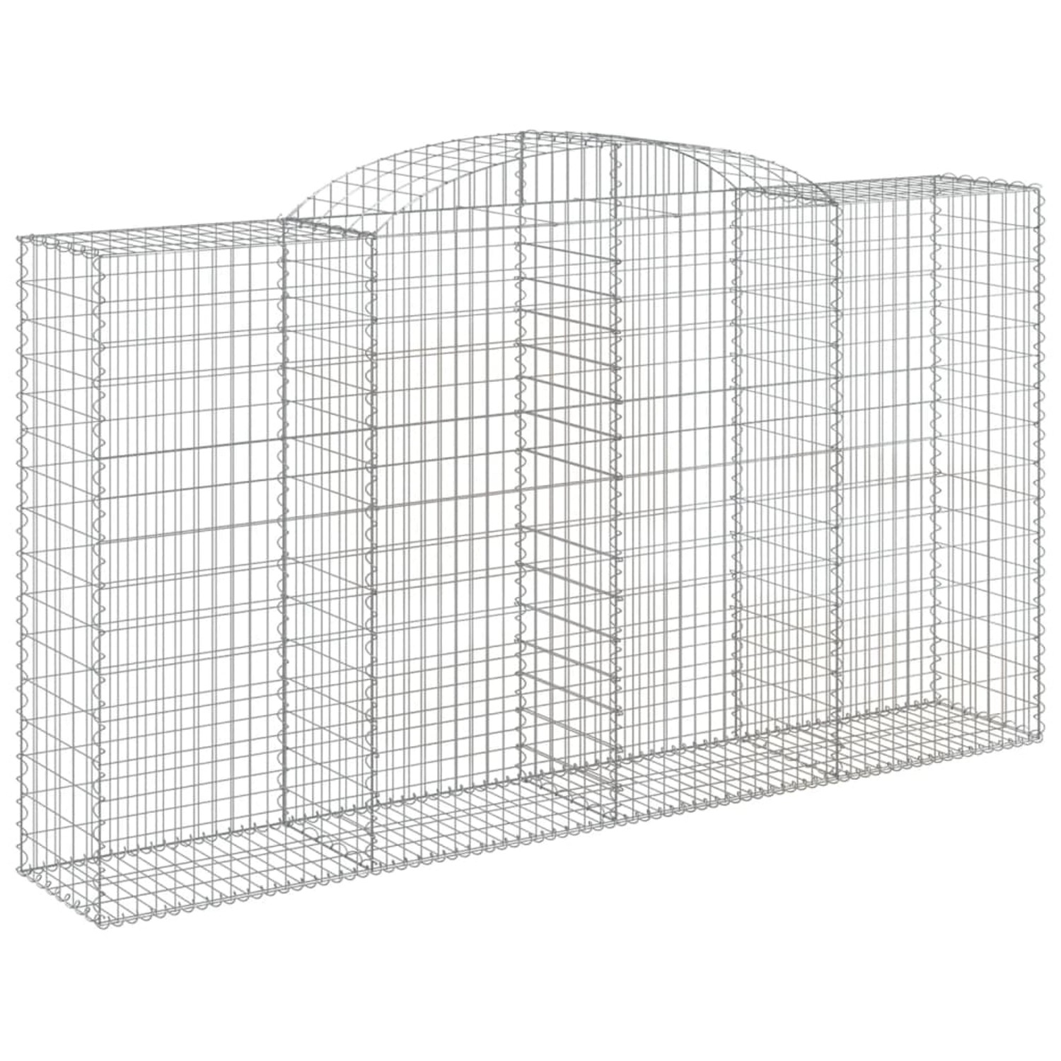 vidaXL Gabionen mit Hochbogen 12 Stk 300x50x160/180cm Eisen 1667354 günstig online kaufen