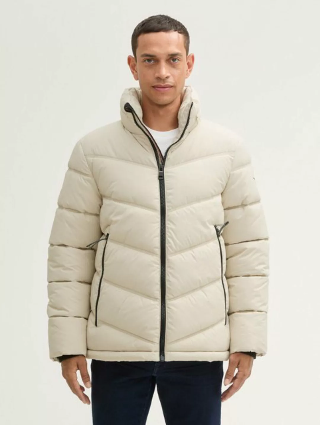 TOM TAILOR Winterjacke Pufferjacke mit verstaubarer Kapuze mit Innentasche günstig online kaufen