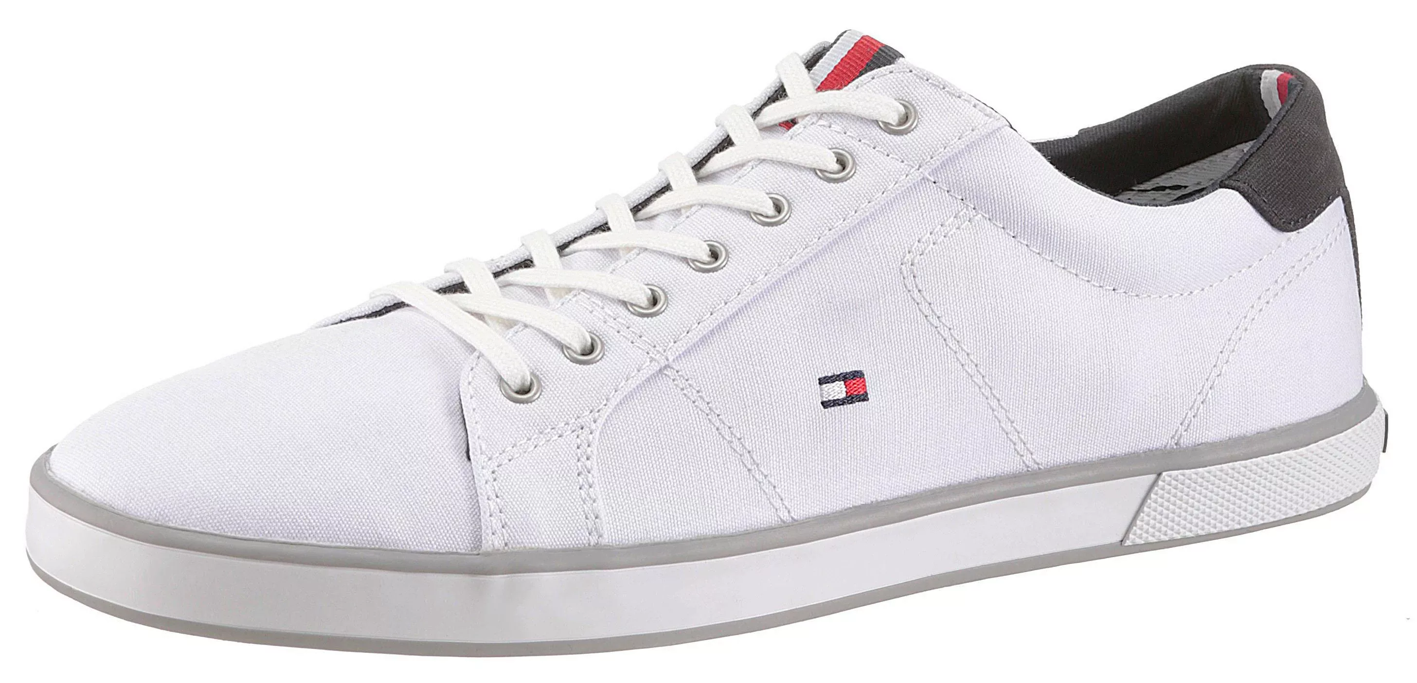 Tommy Hilfiger Baumwoll-Sneaker mit Kontrasteinsatz günstig online kaufen