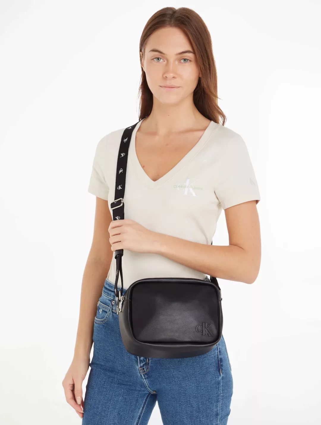 Calvin Klein Jeans Mini Bag "ULTRALIGHT DBLZIPCAMERA BAG21 PU", Handtasche günstig online kaufen