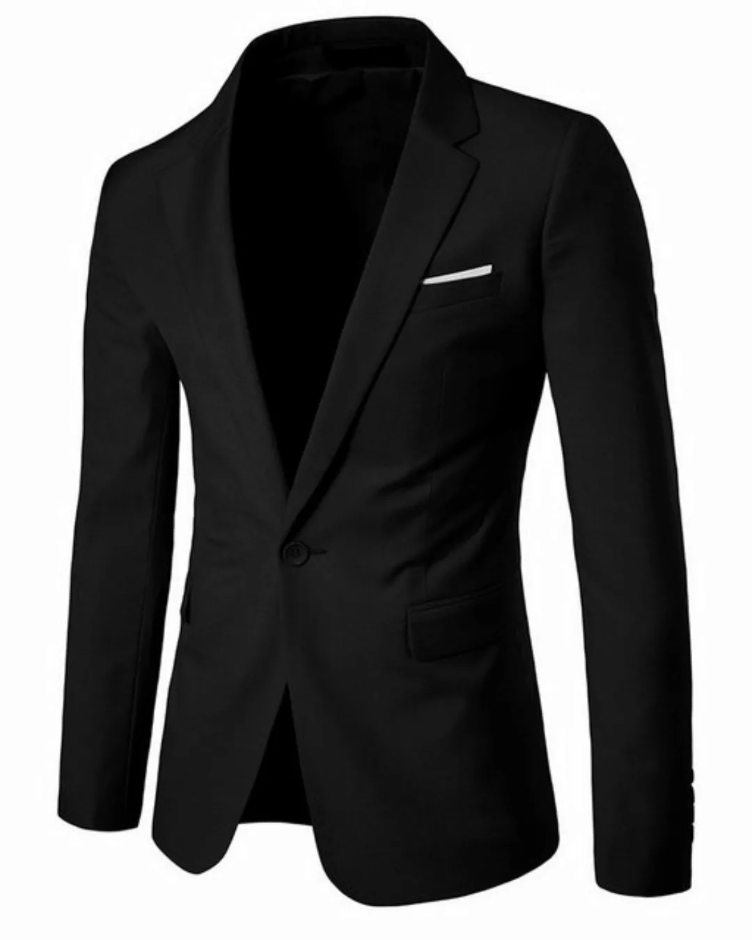 Allthemen Anzugsakko Slim Fit Businesssakko mit 1 Knopf günstig online kaufen