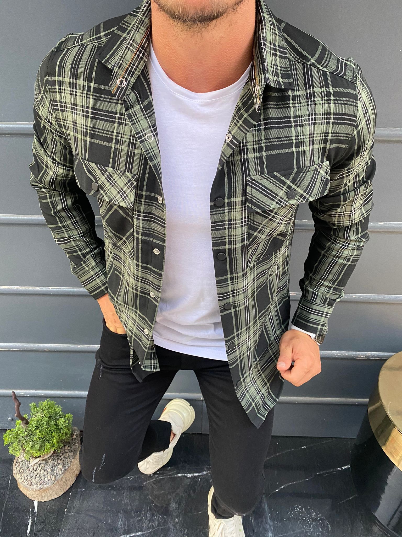 Megaman Jeans Karohemd Megaman Herren Holzfäller günstig online kaufen