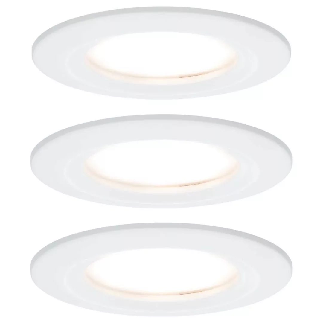 Premium LED Einbauspot Slim Coin, starr, dimmbar, rund, weiß, 3er Set günstig online kaufen
