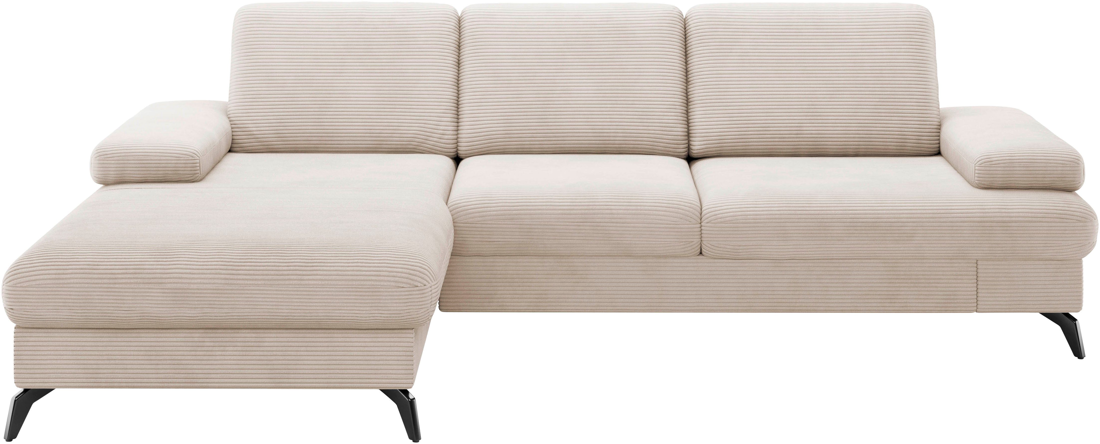 sit&more Ecksofa "Morris Jubi L-Form", inkl. Armteilfunktion und 1 Zierkiss günstig online kaufen