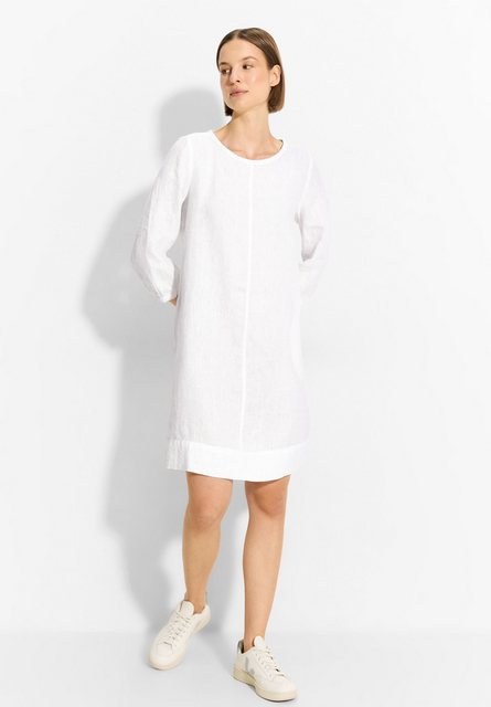 Cecil Maxikleid Cecil Leinenkleid einfarbig in White (1-tlg) Einschubtasche günstig online kaufen