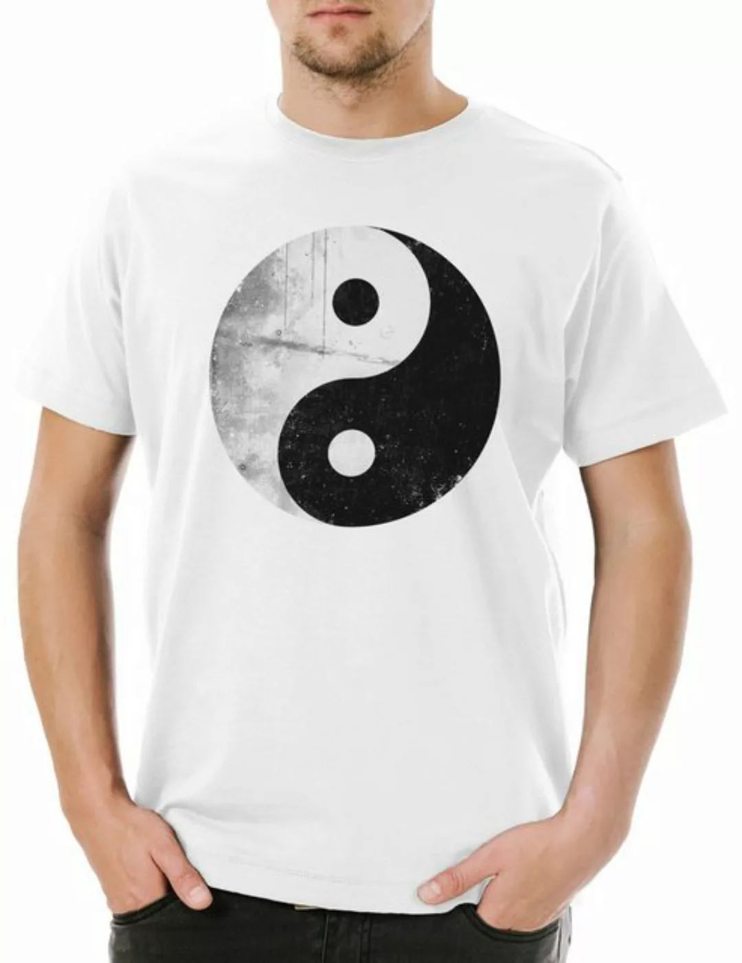 Urban Backwoods Print-Shirt Yin Yang Vintage Logo Sign Herren T-Shirt Yin-Y günstig online kaufen