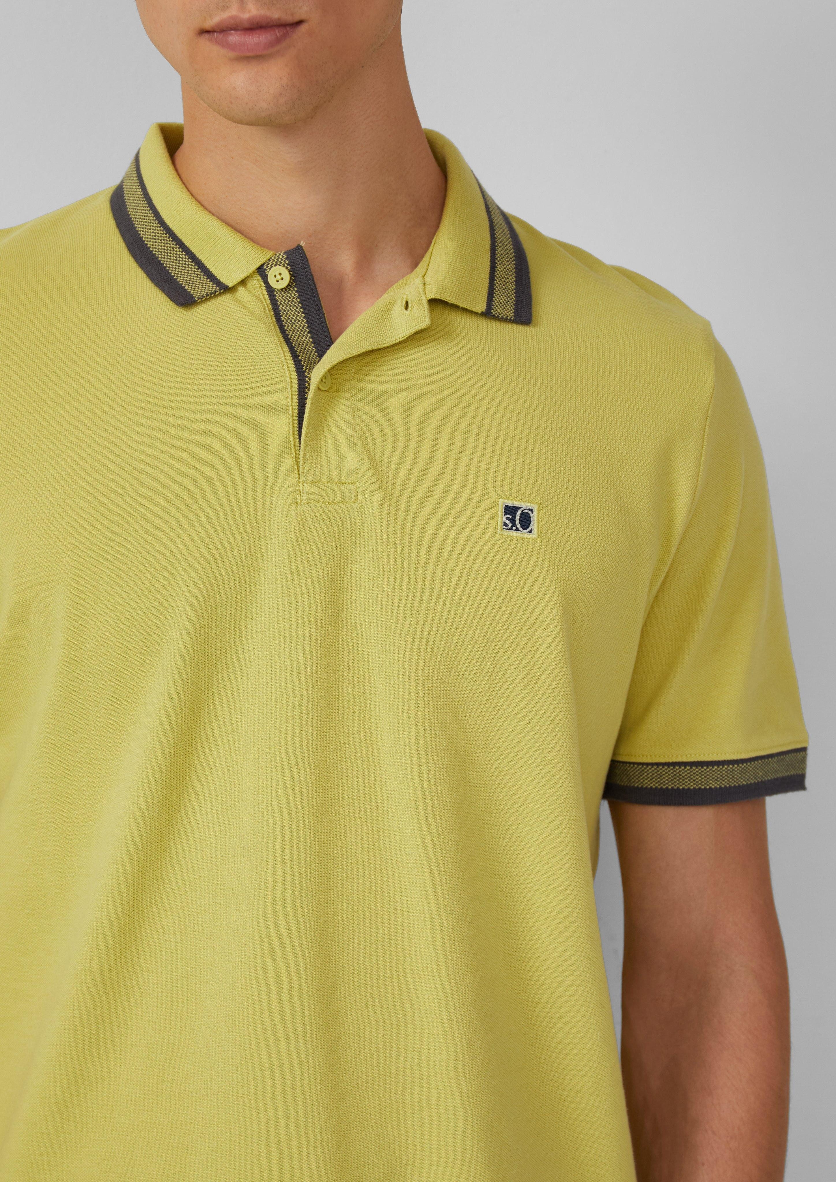 s.Oliver Kurzarmshirt Poloshirt aus Baumwollpiqué mit günstig online kaufen