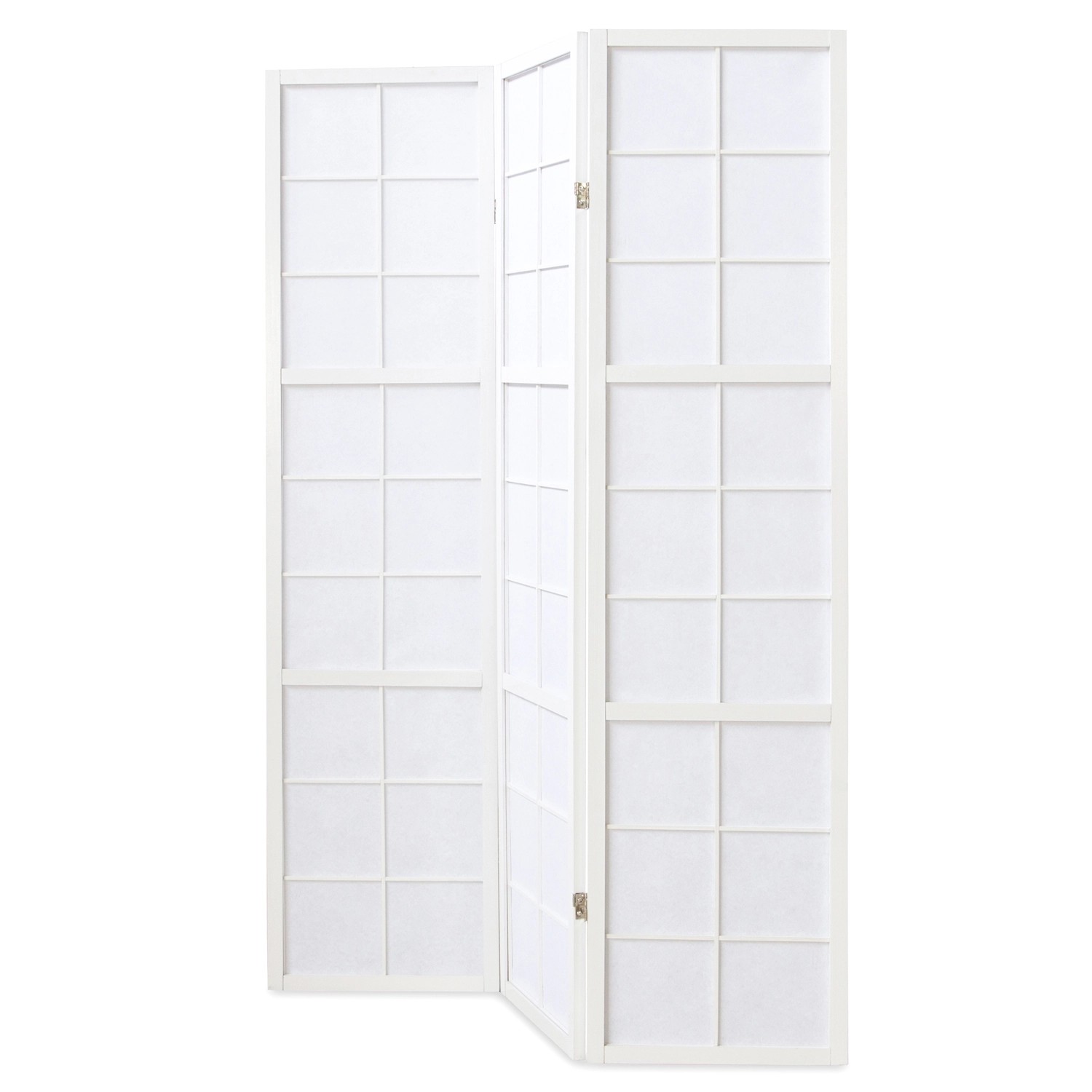 Homestyle4u 3-tlg. Paravent Shoji in Weiß 132x175 cm 437 günstig online kaufen