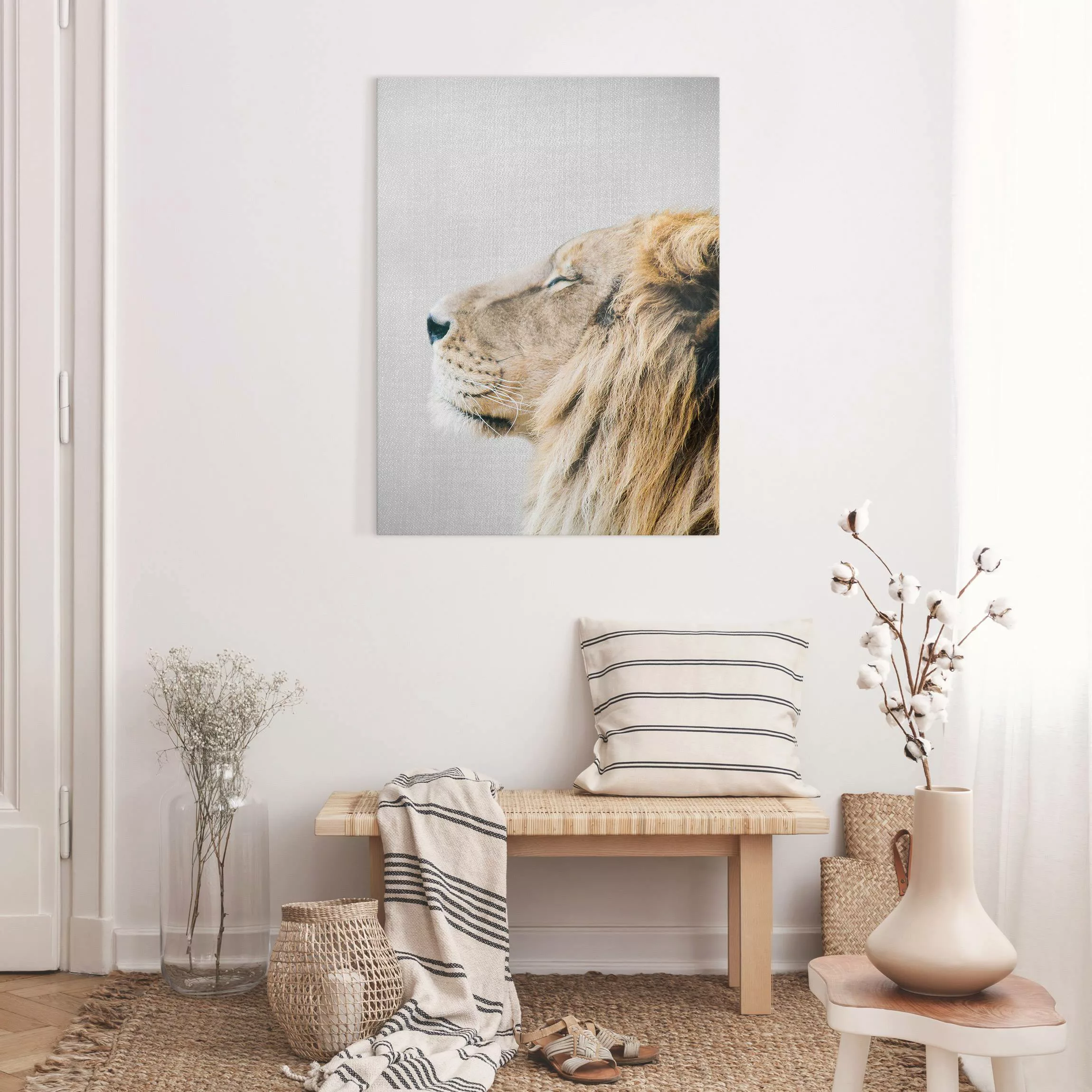 Leinwandbild Löwe Leopold günstig online kaufen