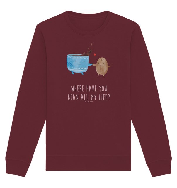 Mr. & Mrs. Panda Longpullover Größe L Kaffee Bohne - Burgundy - Geschenk, P günstig online kaufen