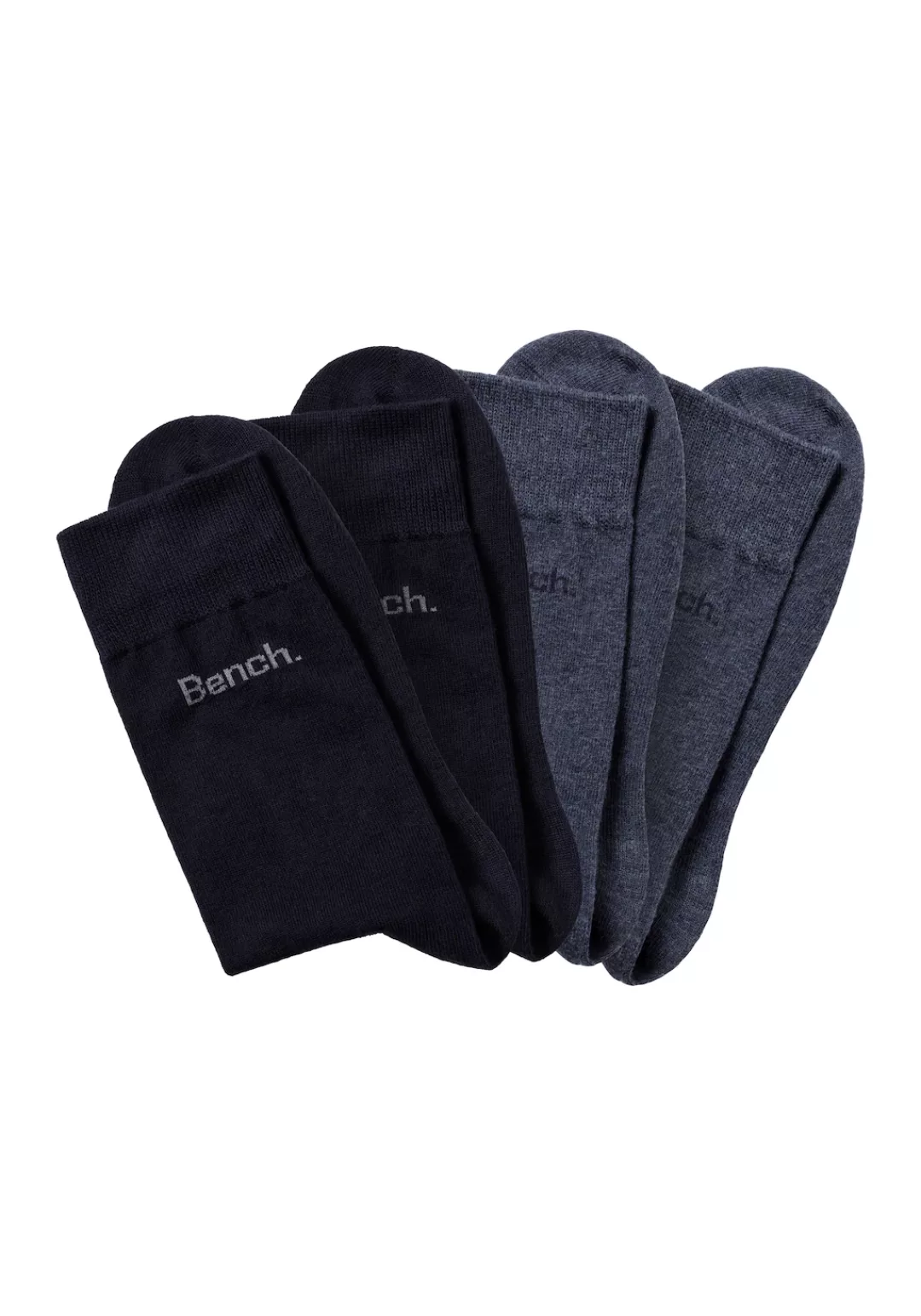 Bench. Basicsocken, (Packung, 4 Paar), in angenehm weicher Markenqualität günstig online kaufen