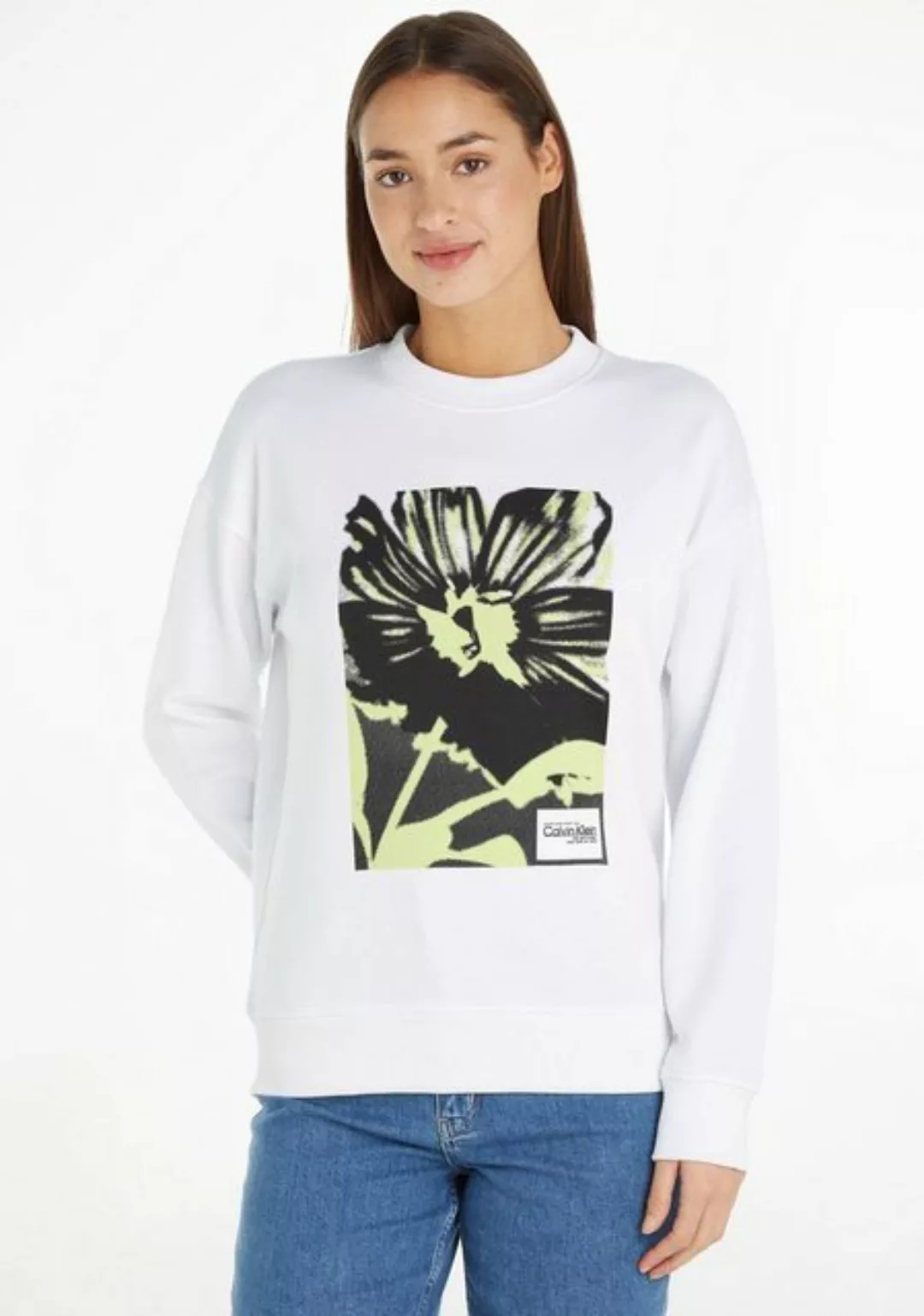 Calvin Klein Sweatshirt mit Rundhalsausschnitt günstig online kaufen