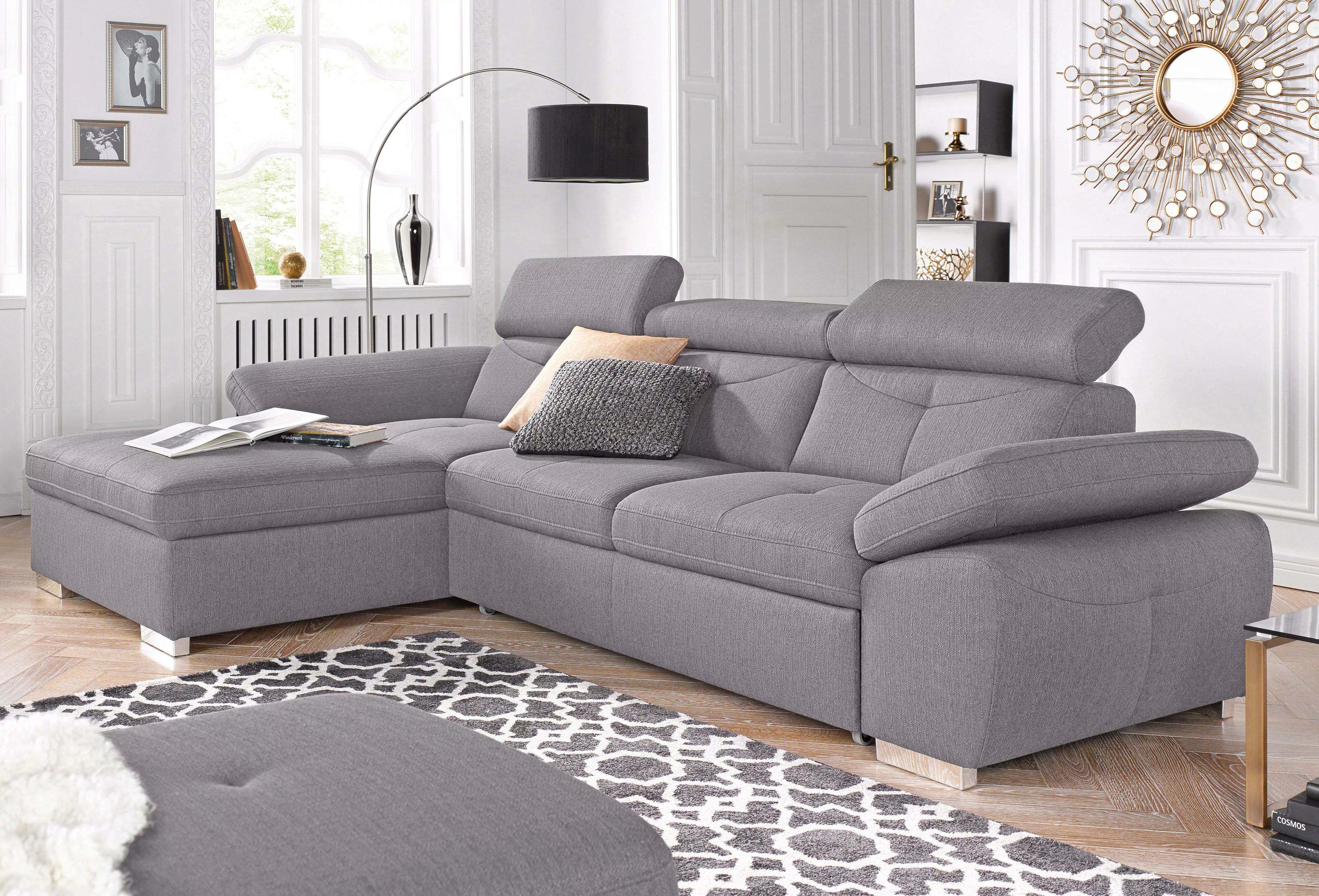 exxpo - sofa fashion Ecksofa "Daytona, L-Form", wahlweise mit Bettfunktion günstig online kaufen