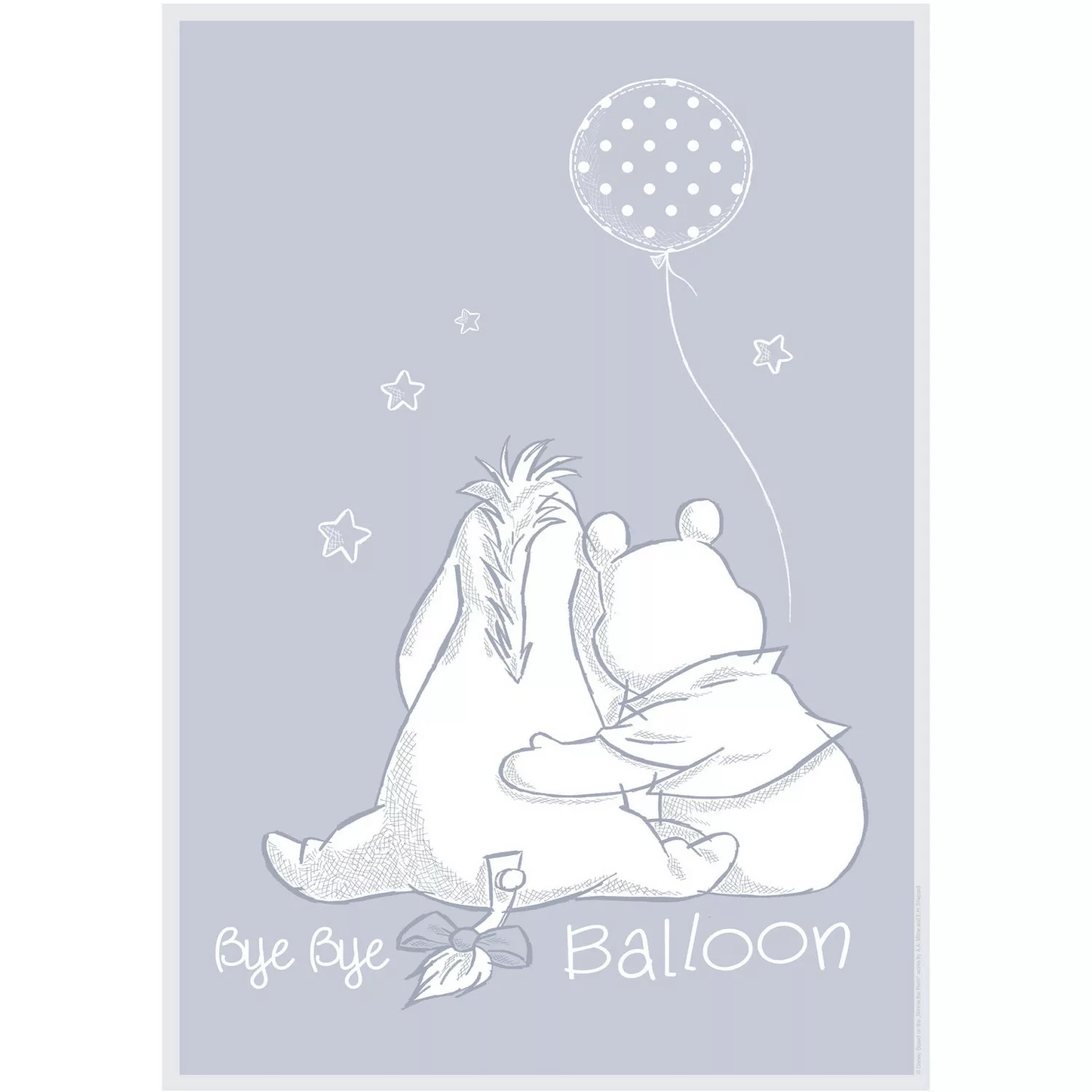 Komar Poster "Winnie Pooh Bye Bye Balloon", Disney, (1 St.), Kinderzimmer, günstig online kaufen