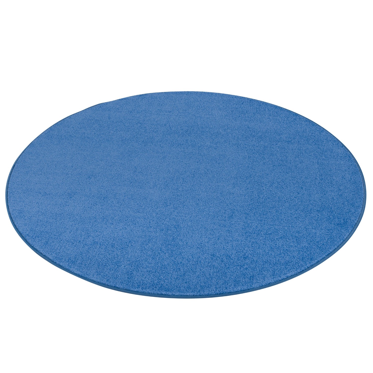 Snapstyle Trend Velours Teppich Joy Blau 160cm Rund günstig online kaufen